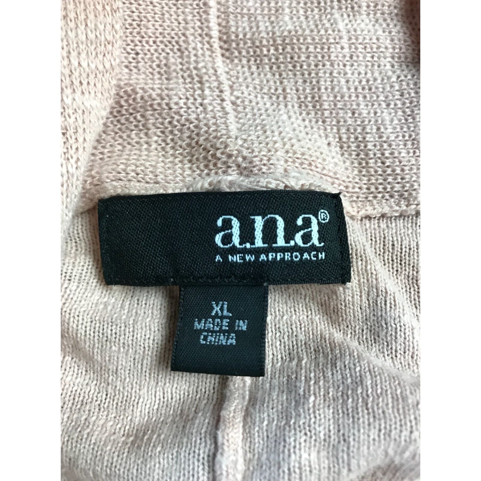 Vintage ANA Cardigan Sweater Women's XL Salmon Ribbed Long Sleeve Wrap Casual Size XL / US 12-14 / IT 48-50 - 2 Thumbnail