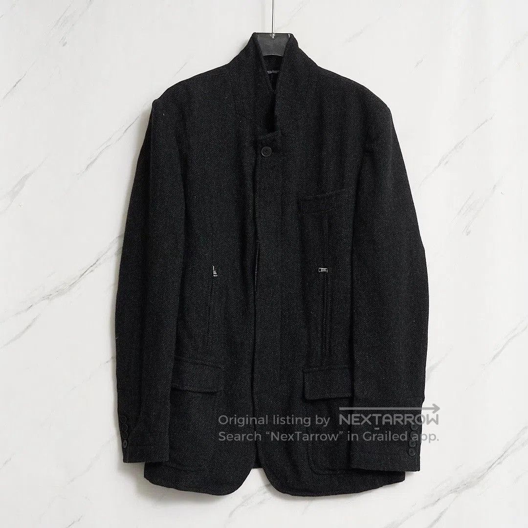 Dolce & Gabbana Dolce&Gabbana Men's Herringbone Wool Coat. Size US M / EU 48-50 / 2 - 1 Thumbnail