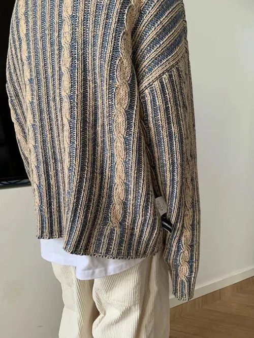 VIBE Striped Knit Sweater Size US M / EU 48-50 / 2 - 6 Thumbnail