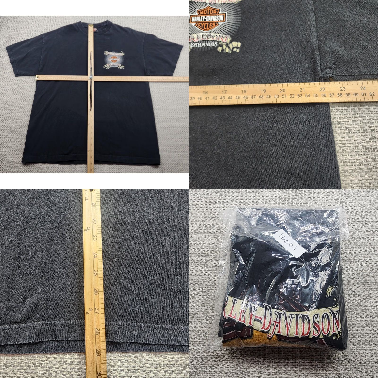 Harley Davidson Harley-Davidson Shirt XL Black Freeport Bahamas Biker Motorcycle Graphic Tee Mens Size US XL / EU 56 / 4 - 8 Thumbnail