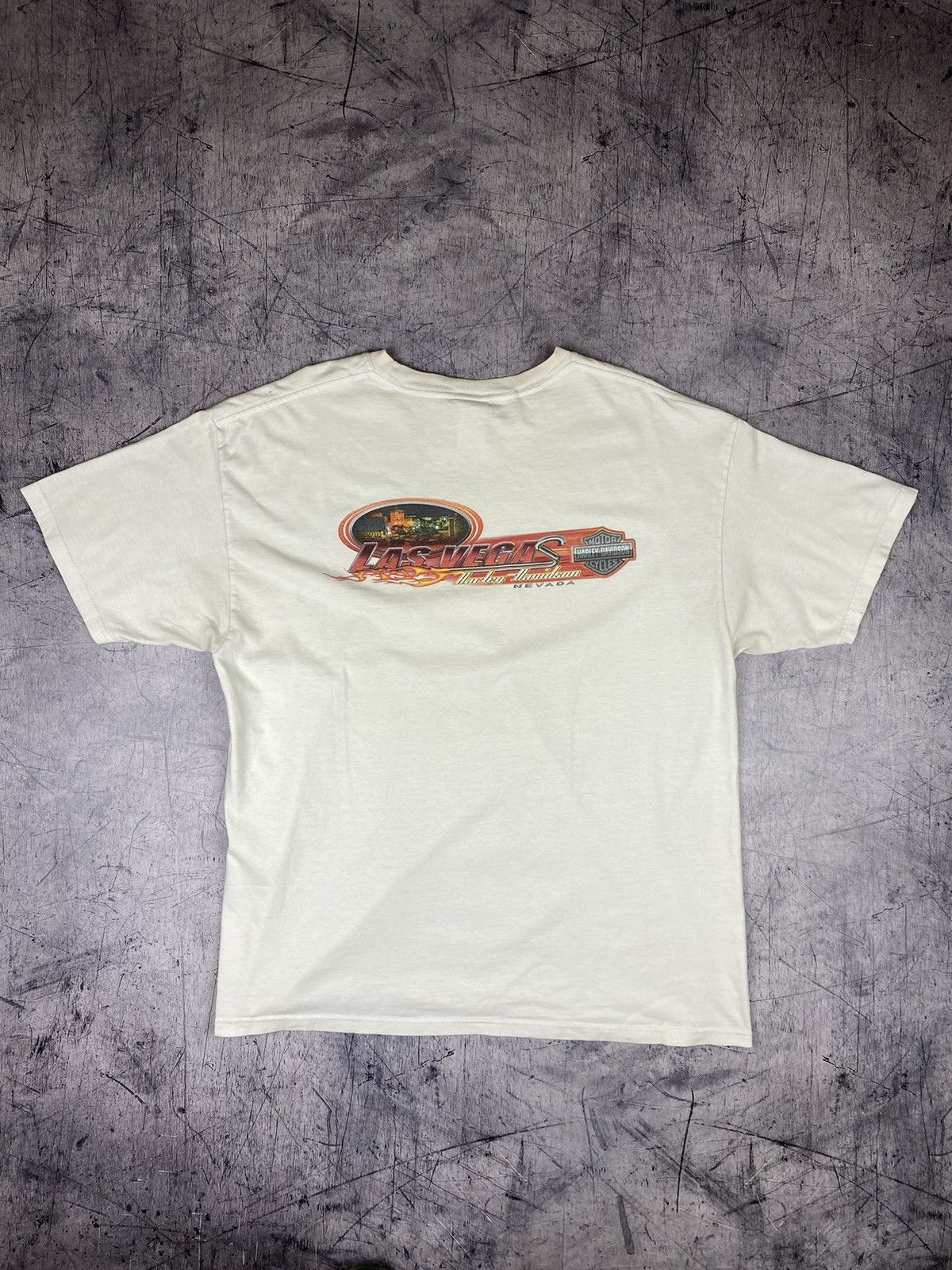 Harley Davidson Vintage Harley Davidson Las Vegas Tee T Shirt Size XL Size US L / EU 52-54 / 3 - 13 Thumbnail