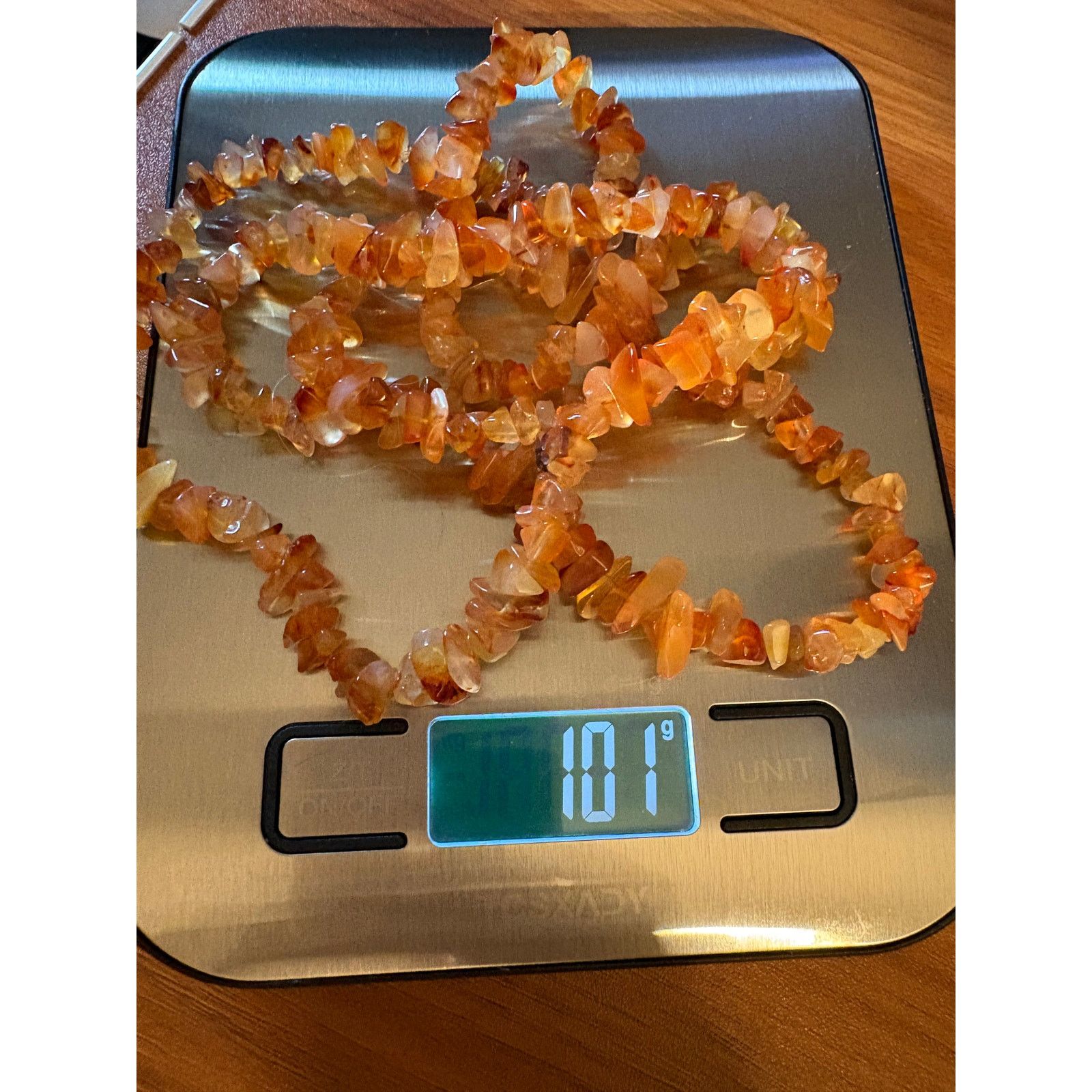 Other Natural Carnelian Chalcedony Chip Necklace 39” Single Strand Size ONE SIZE - 4 Thumbnail