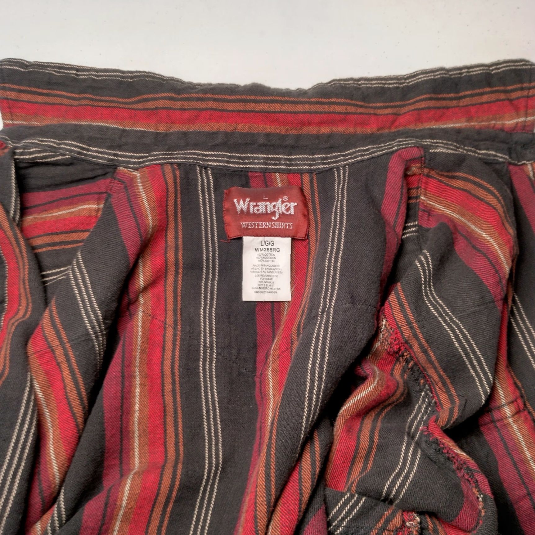 Wrangler Wrangler Western Shirt Men L Red Flannel Snap Long Sleeve Cowboy Rodeo Pockets Cotton Mens Size US L / EU 52-54 / 3 - 6 Thumbnail