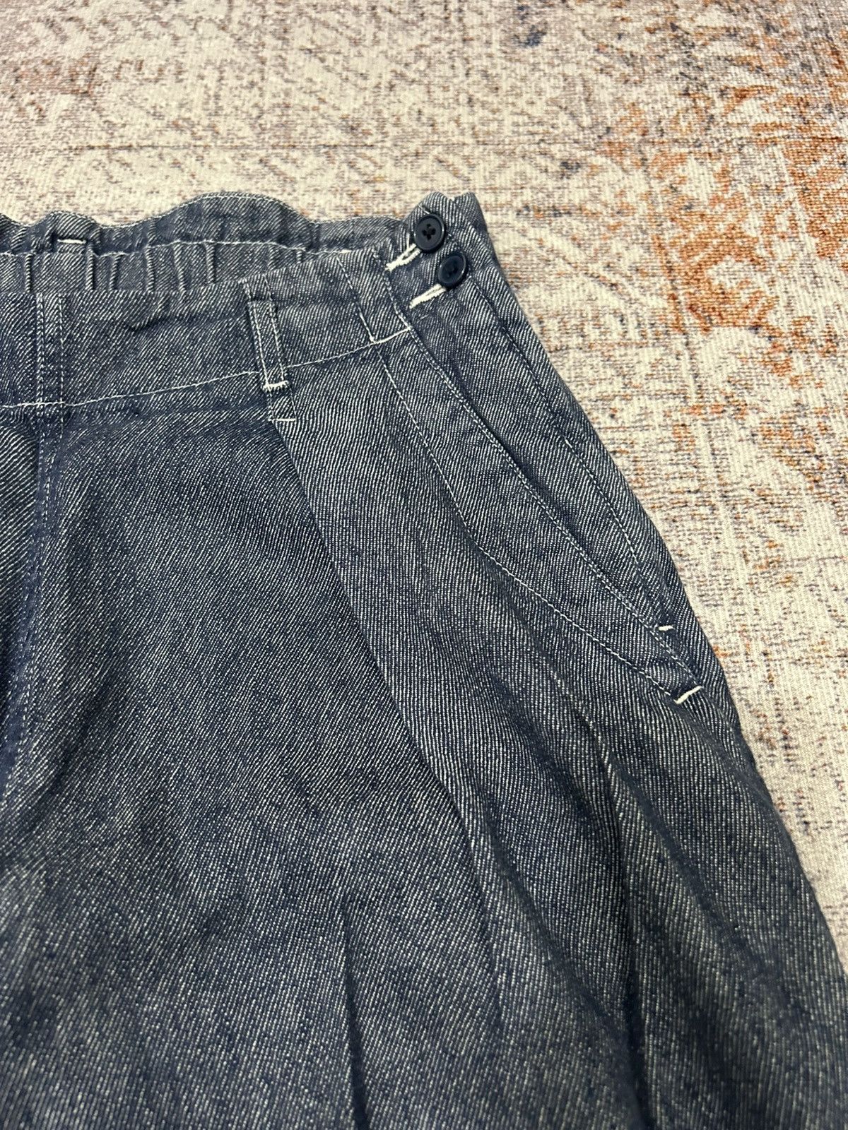 Japanese Brand × Yohji Yamamoto Coen Japan Baggy Jeans Left Side Zipper yohji style Size US 29 - 7 Thumbnail