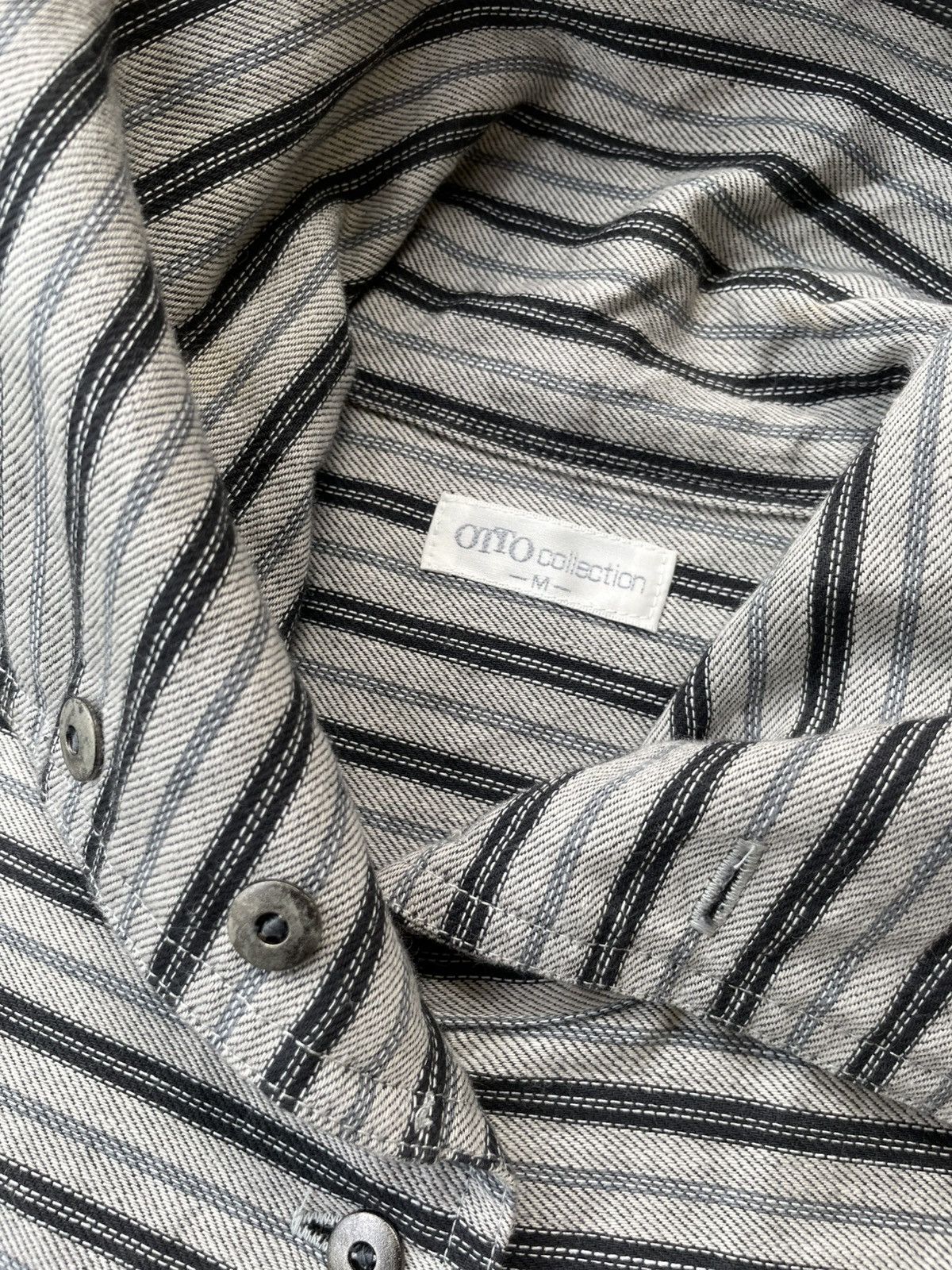 Yohji Yamamoto Undefined Classic Stripe Shirt Turtle Neck Issey style Size US M / EU 48-50 / 2 - 3 Thumbnail