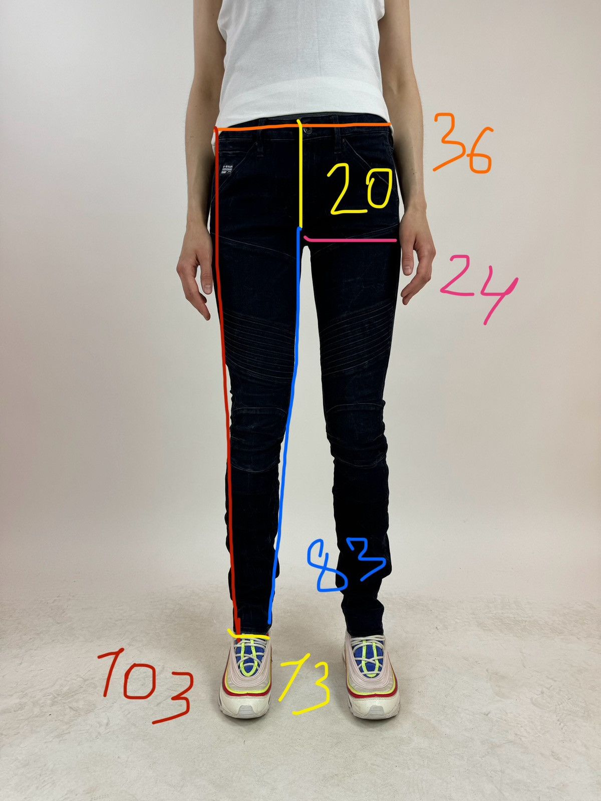 G-Star G-star RAW 5620 CUSTOM MID SKINNY Biker Womens Jeans 27/32 Size 27" / US 4 / IT 40 - 10 Thumbnail