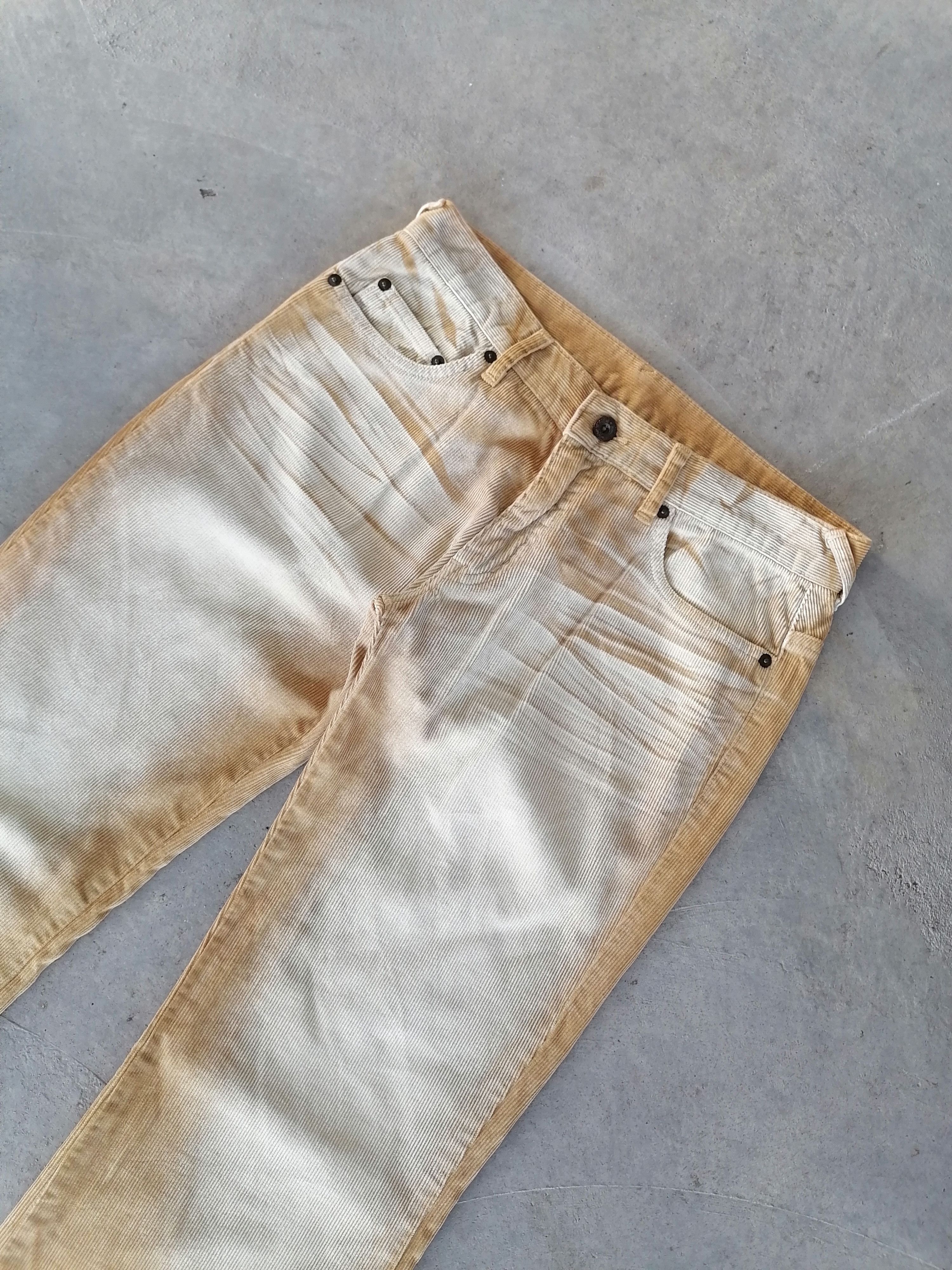 Japanese Brand × Vintage Flare Jeans Japanese Brand Claw Mark Couldroy Yellow Pants Size US 30 / EU 46 - 4 Thumbnail