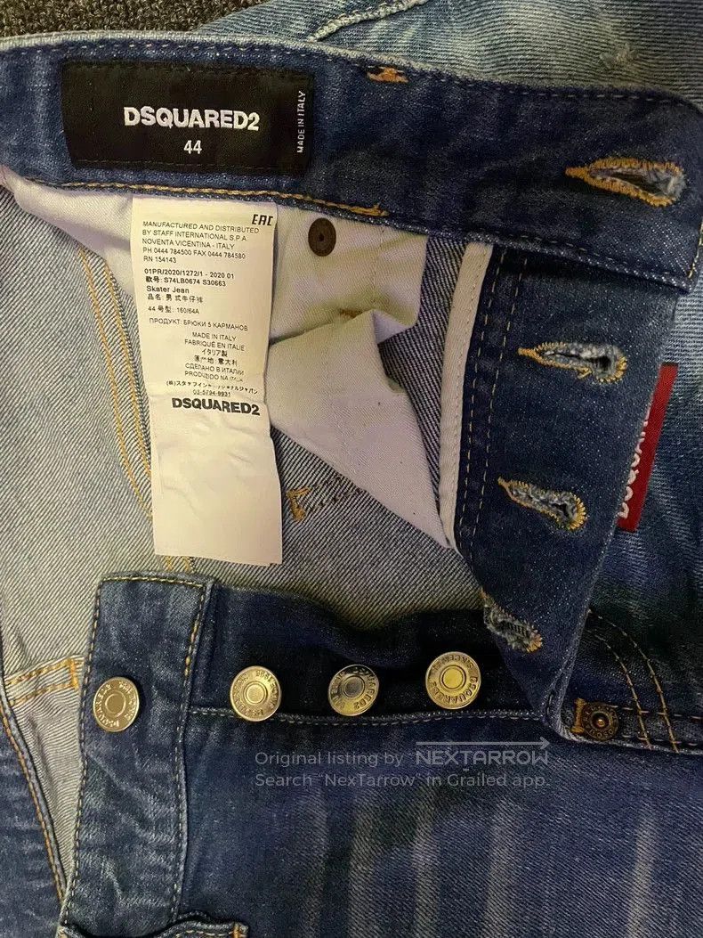 Dsquared2 DSquared2 Light Wash Distressed Denim Jeans. Size US 44 / EU 60 - 5 Thumbnail