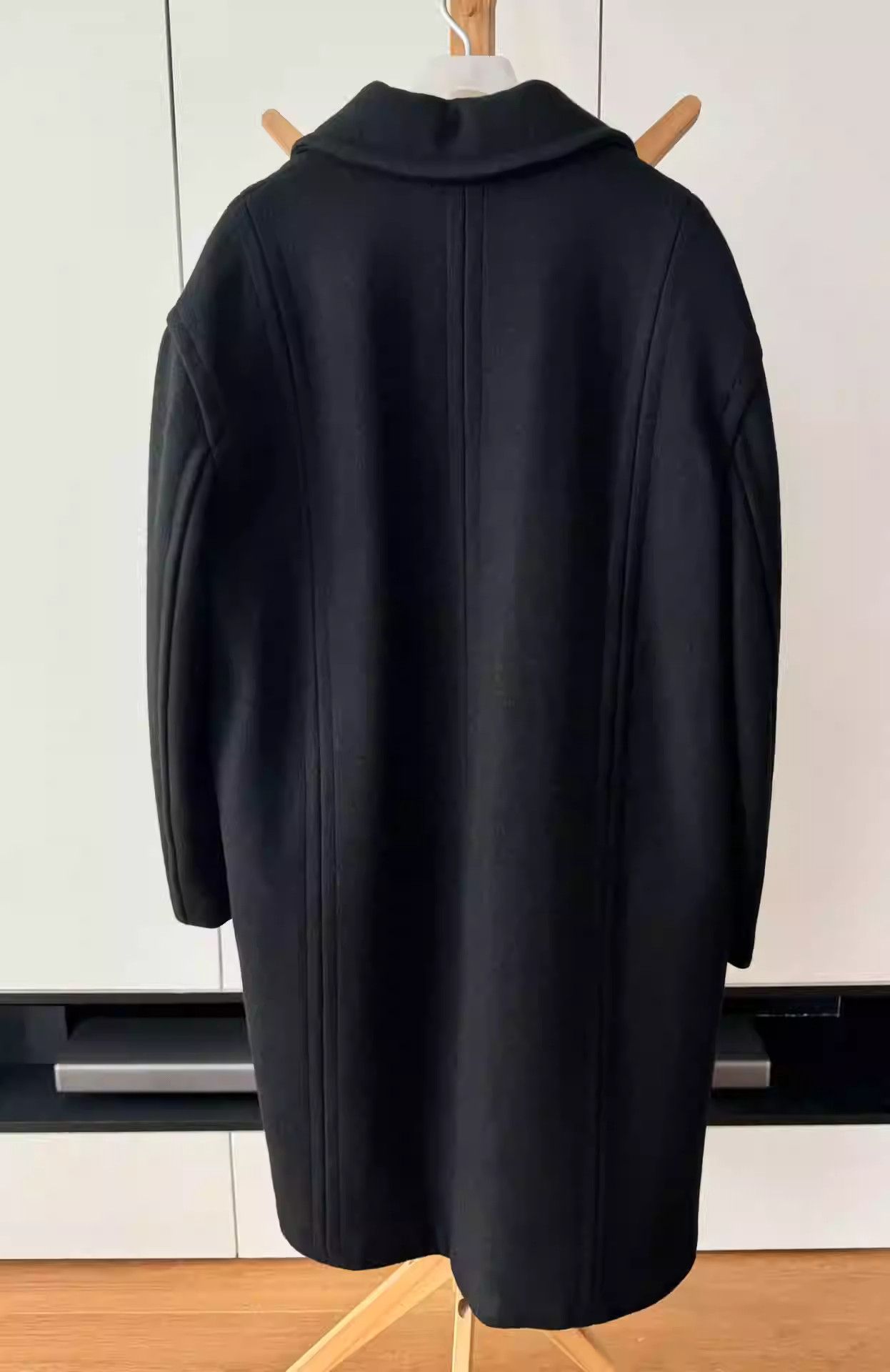 Raf Simons Raf Simons Black Show Wool Coat Size US M / EU 48-50 / 2 - 2 Thumbnail