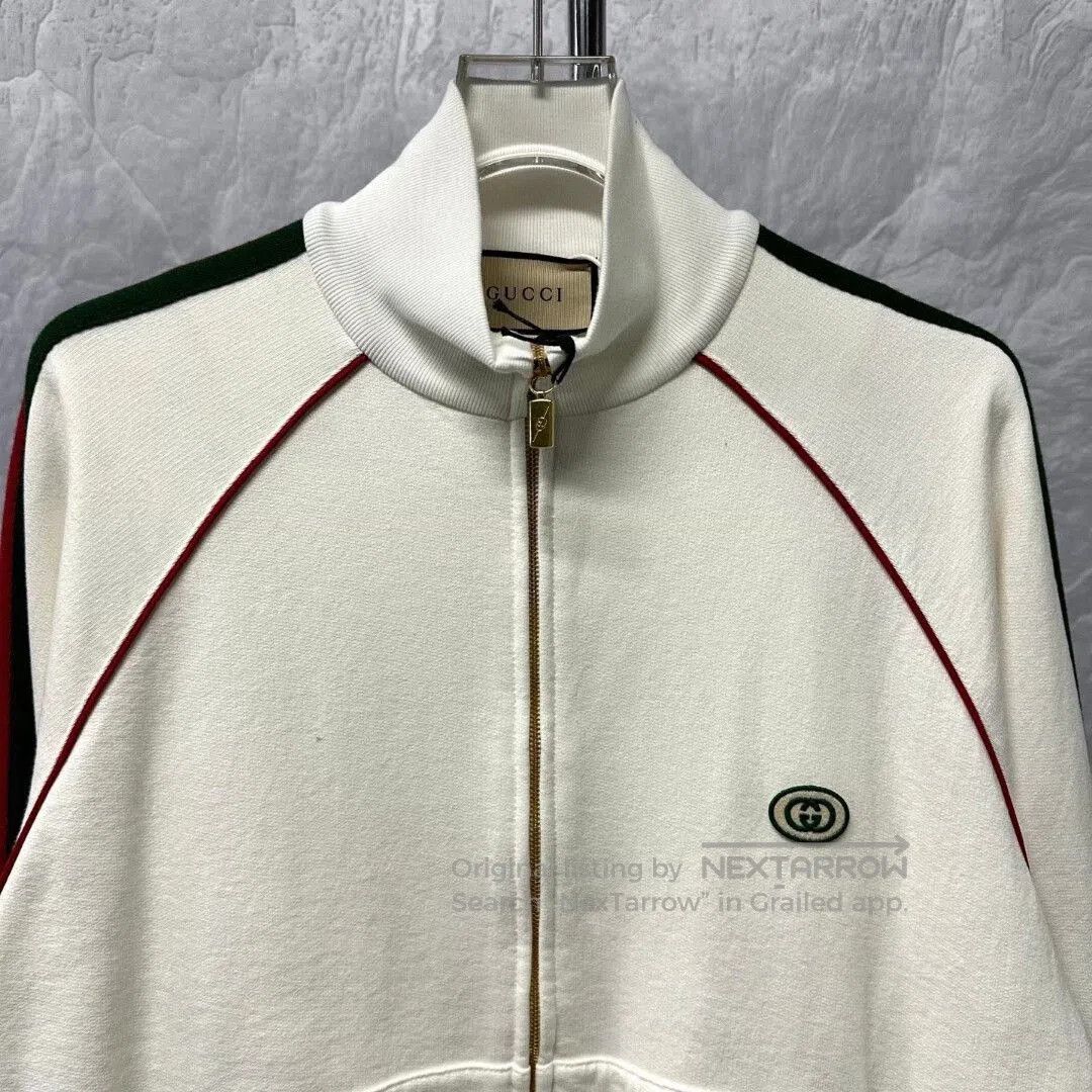 Gucci gucci white red green sports jacket. Size S / US 4 / IT 40 - 3 Thumbnail