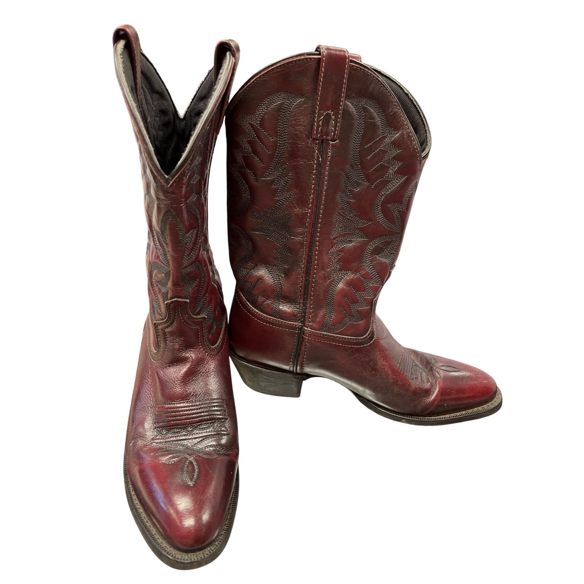 Other Laredo mens brown leather western mid calf boots sz 9.5D SKU Size US 9.5 / EU 42-43 - 1 Thumbnail