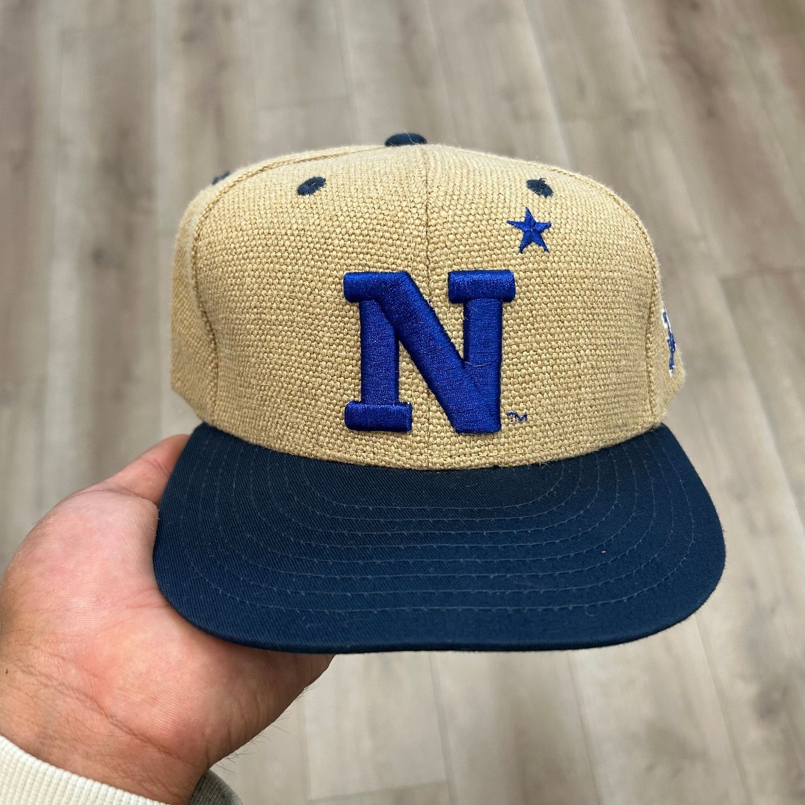 New Era NCAA United States Naval Academy Constructed Heavy Jute Cap Size ONE SIZE - 2 Thumbnail