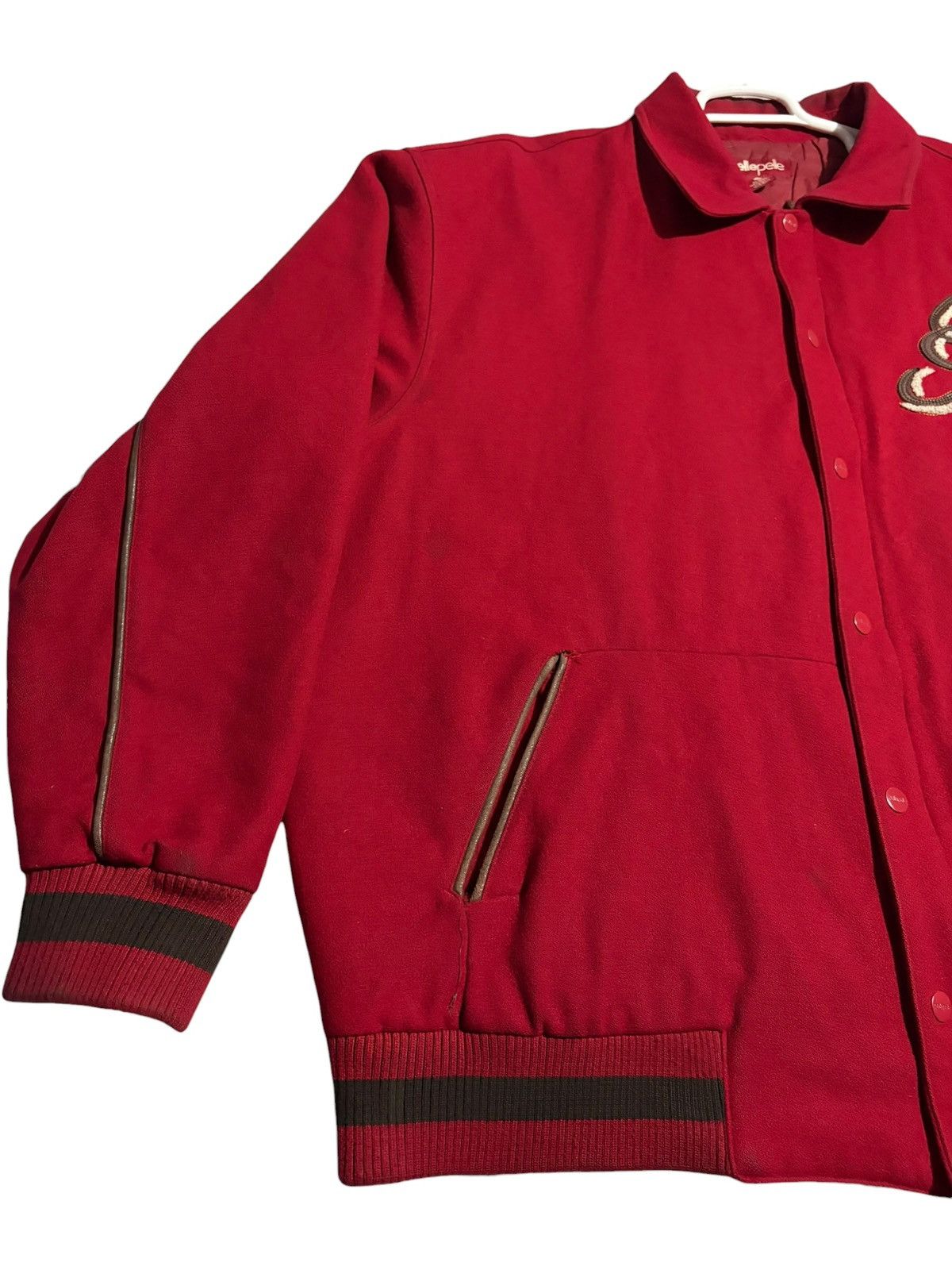 Pelle Pelle 4XL Vintage Pelle Pelle Wool Varsity letterman logo Jacket Size US XXL / EU 58 / 5 - 4 Thumbnail