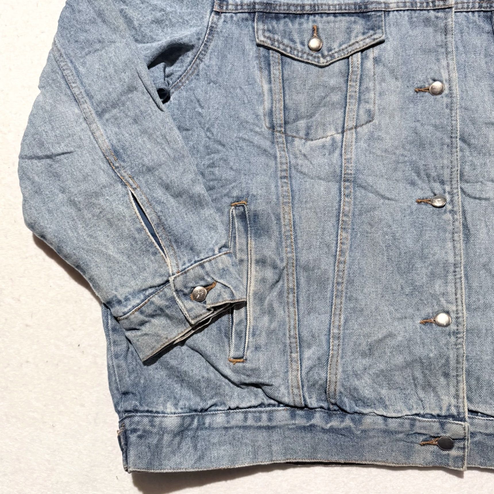 Vintage Vintage Current Seen Trucker Jacket Women's Blue Light Wash Denim Hooded - 22W Size 3XL / US 20-22 - 4 Thumbnail