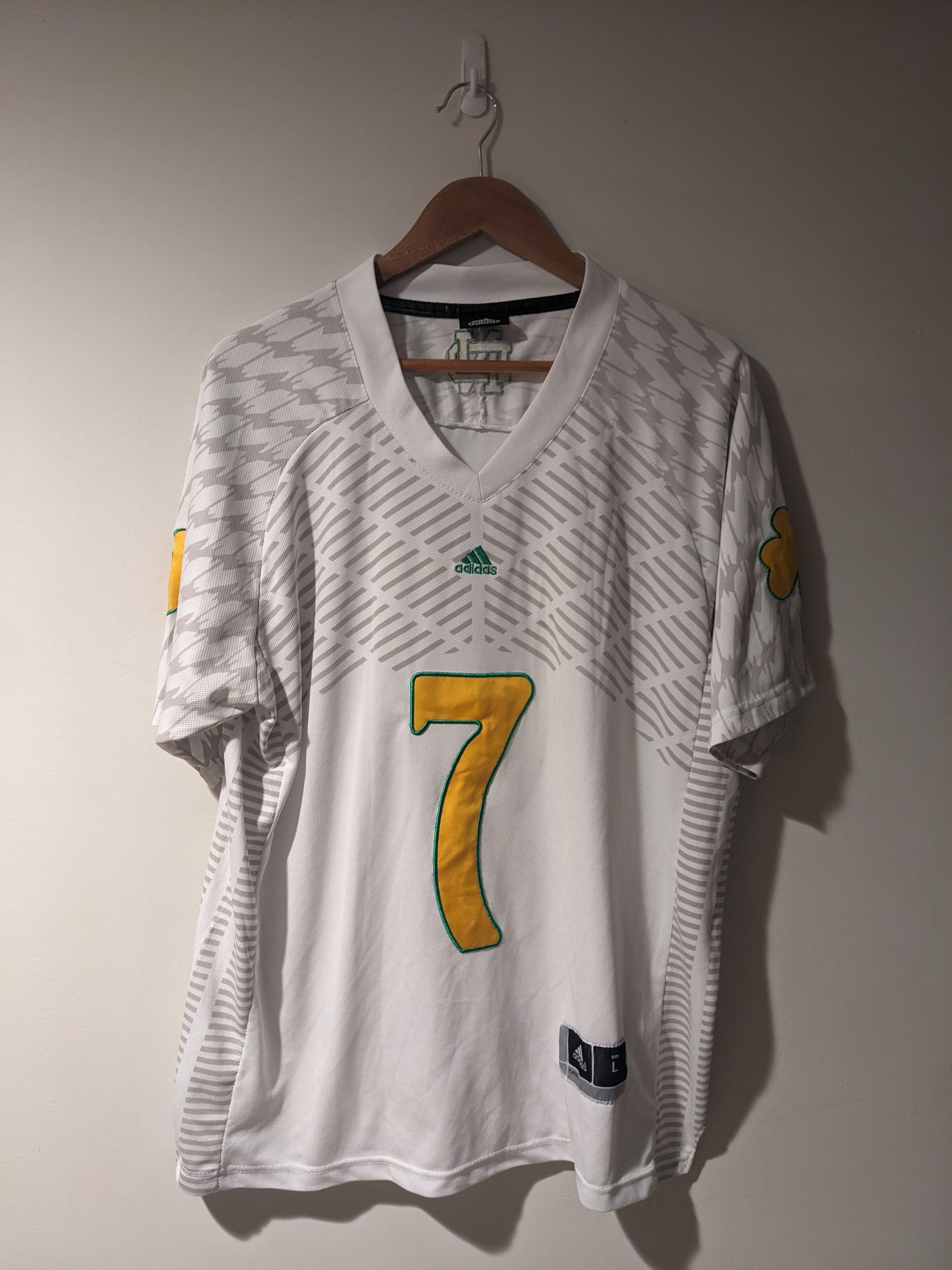 Adidas Stephon Tuitt Notre Dame Fighting Irish #7 Shamrock Jersey Size US L / EU 52-54 / 3 - 1 Thumbnail