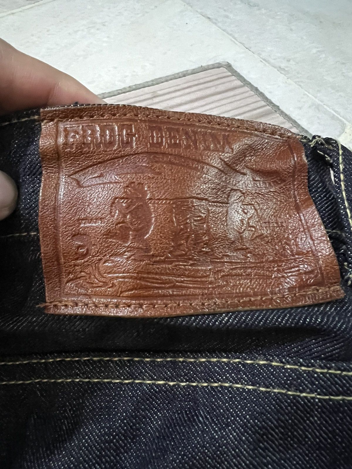 If Six Was Nine × Japanese Brand × Le Grande Bleu (L.G.B.) FROG DENIM FLARE JEANS BY DRAW DESIGN CREATION Size US 32 / EU 48 - 10 Thumbnail