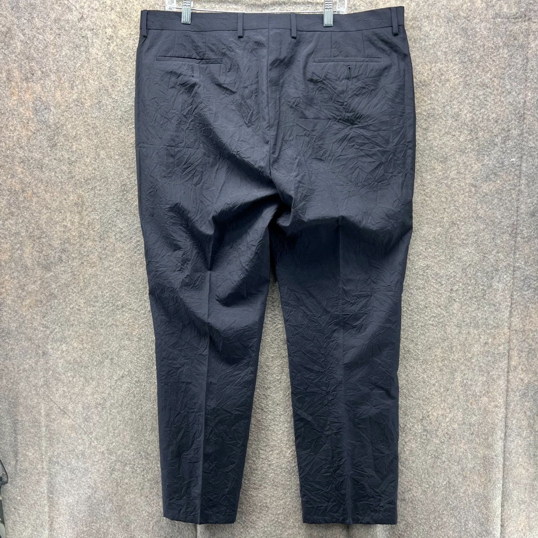 John Varvatos John Varvatos Dress Pants Mens 56 Blue Navy Wool Pleated Trouser Slacks) Size US 40 / EU 56 - 2 Thumbnail