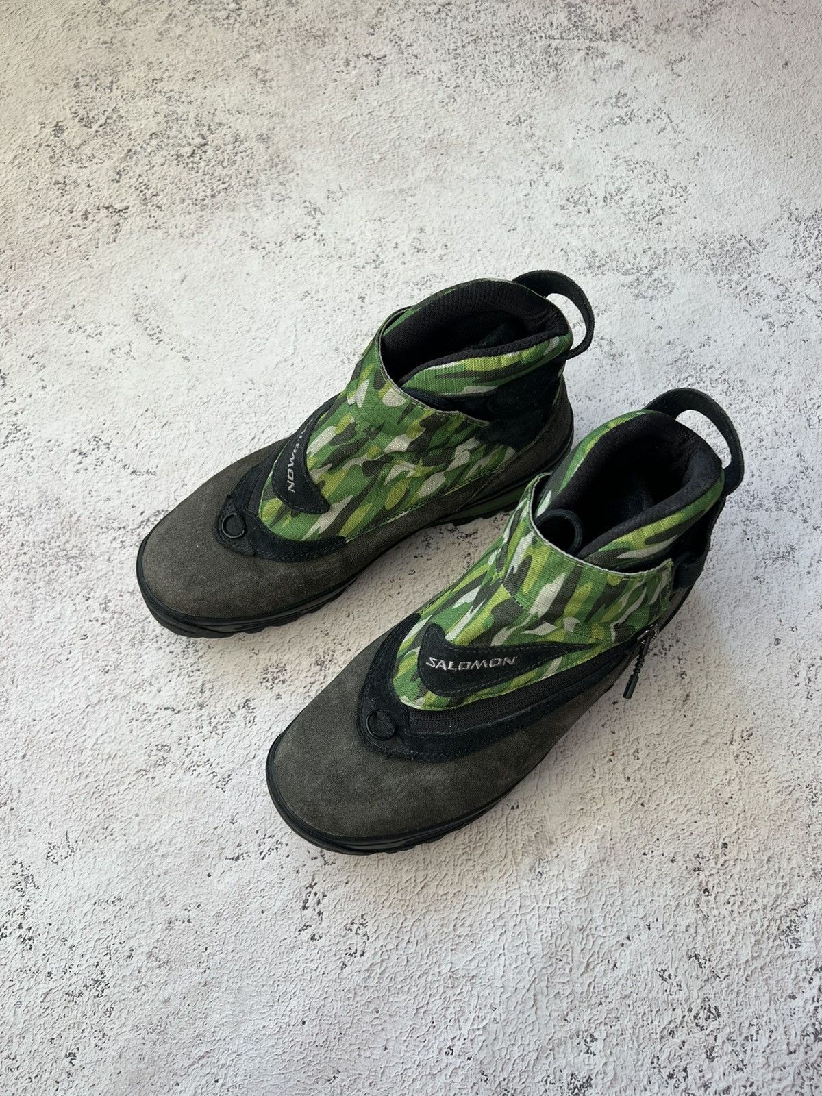Salomon × Vintage 2008 Salomon Adventure 7 Camo Suede Hi- Top Boots Size US 9 / EU 42 - 7 Thumbnail