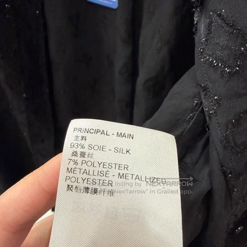 Louis Vuitton Louis Vuitton Black cut and printed sequin shirt Size XS / US 0-2 / IT 36-38 - 5 Thumbnail