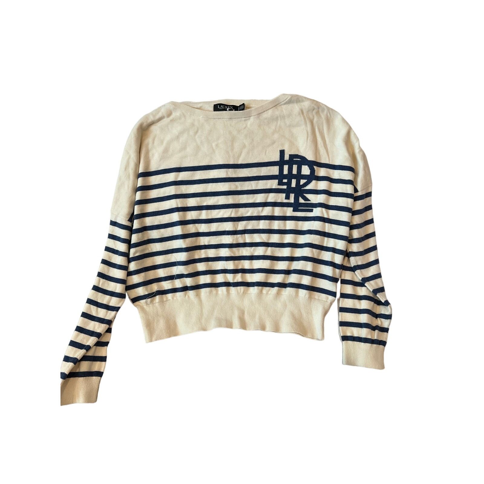 Ralph Lauren Ralphy Lauren Lauren Striped Sweater Womans XL 18-20 Size XL / US 12-14 / IT 48-50 - 1 Thumbnail