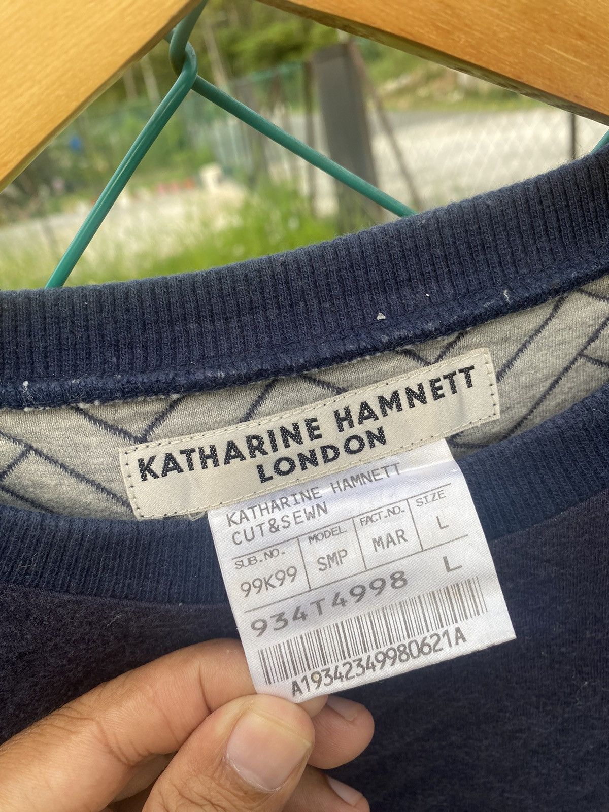 Katharine Hamnett London × Vintage Katharine Hamnett London Sweater Size L / US 10 / IT 46 - 5 Thumbnail