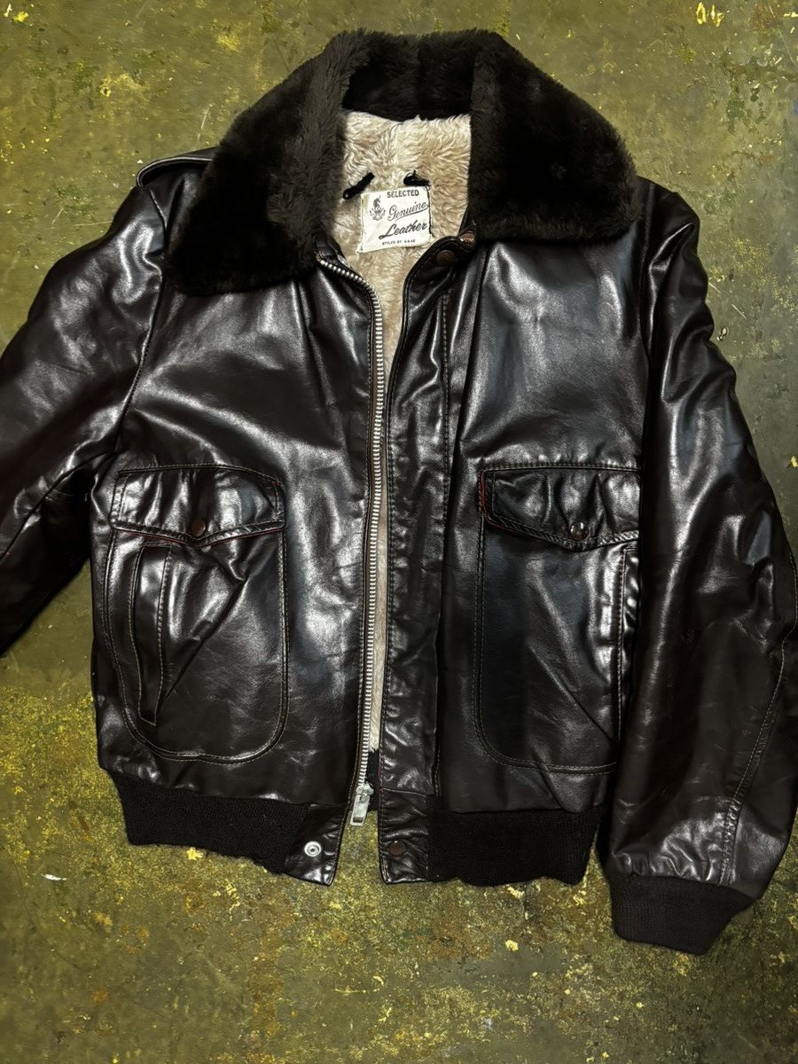 Vintage VINTAGE LEATHER JACKET Size US M / EU 48-50 / 2 - 1 Thumbnail