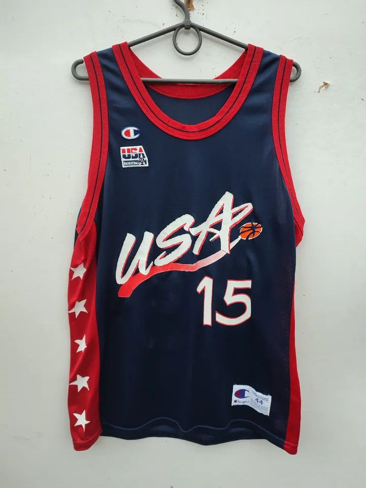 NBA Vintage Champion Hakeem Olajuwon Jersey Team USA NEW Nba Size US S / EU 44-46 / 1 - 1 Thumbnail