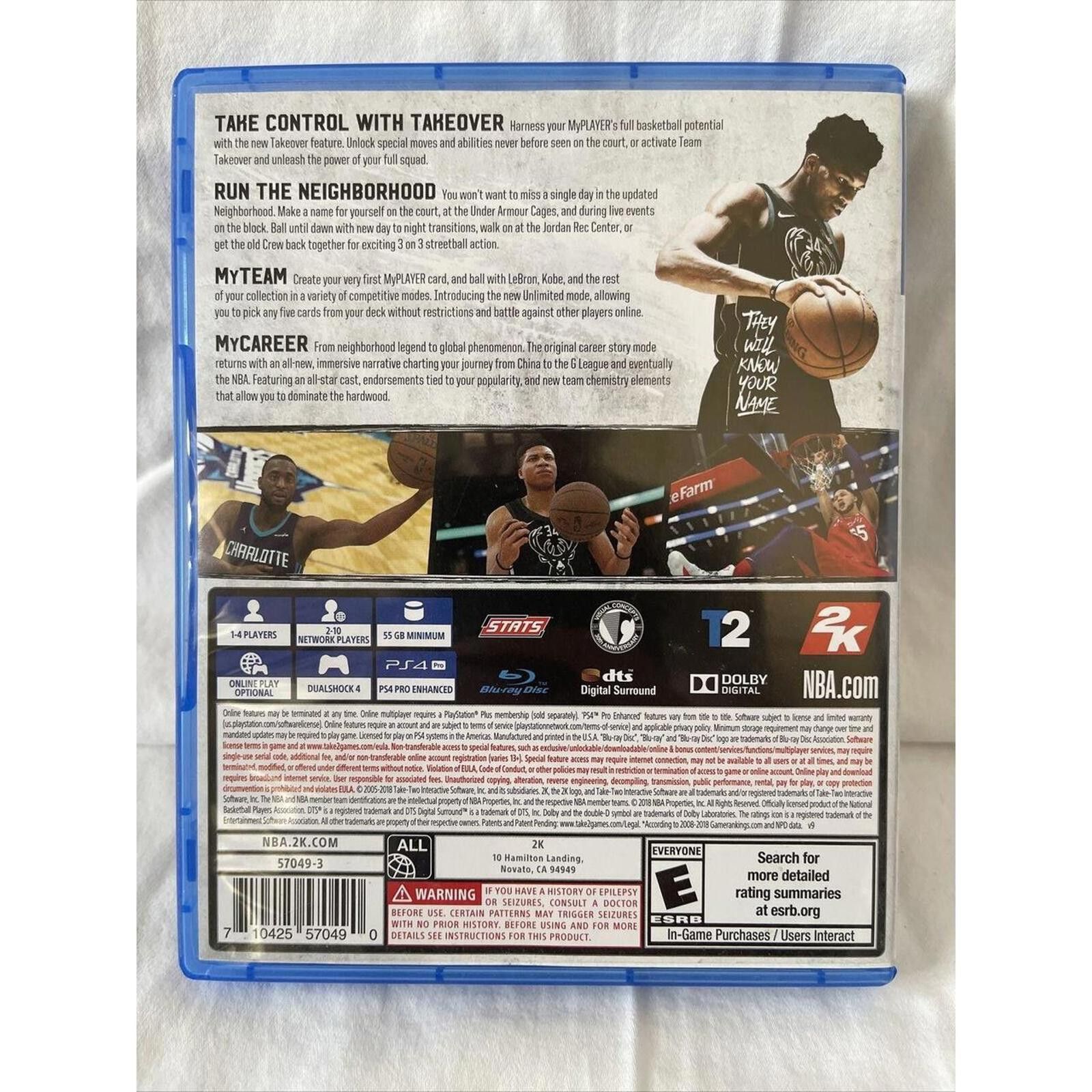 Designer NBA 2K19 for PS4 - Giannis Antetokounmpo Cover Size ONE SIZE - 2 Thumbnail