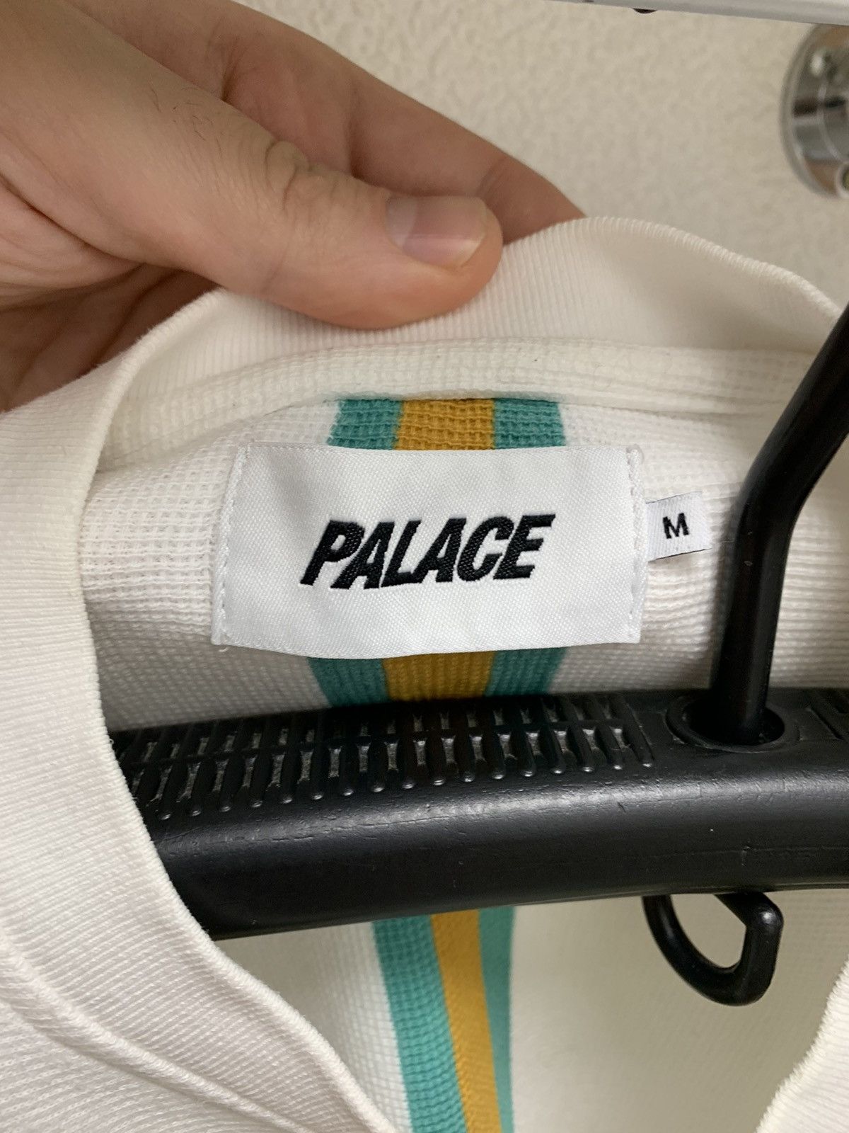 Palace Palace white stripe t-shirt M sz Size US M / EU 48-50 / 2 - 5 Thumbnail