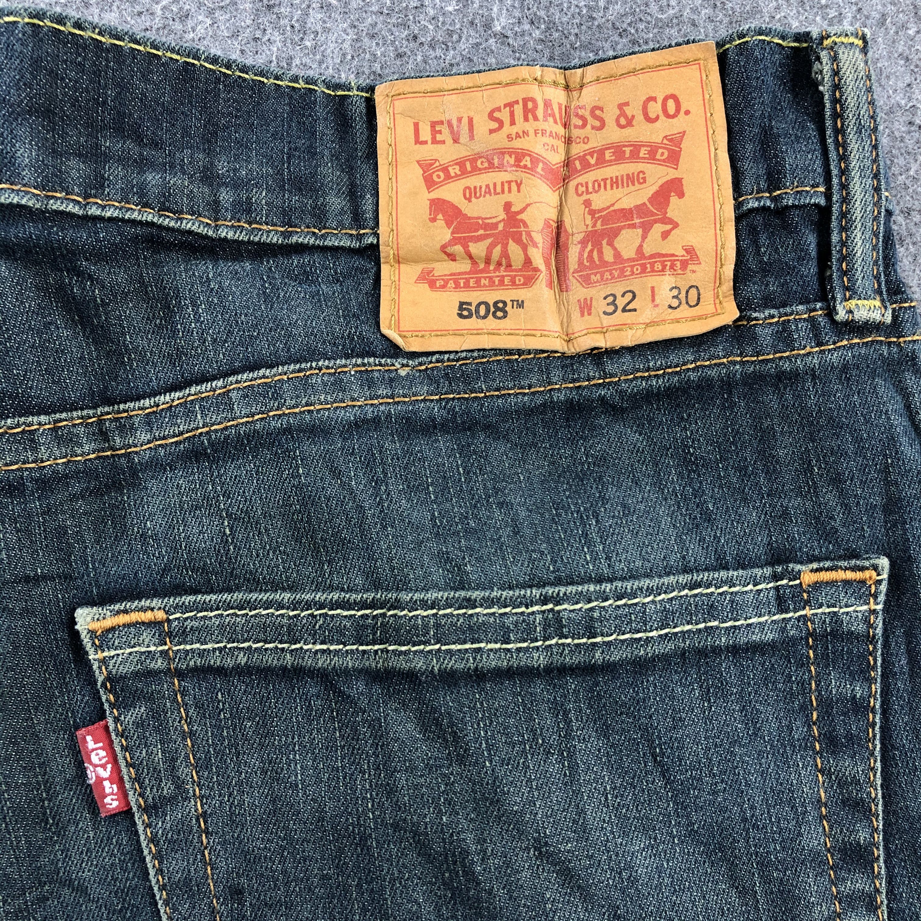 Levi's Vintage Blue Whiskers Levis 508 Jeans-J1200 Size US 33 - 5 Thumbnail