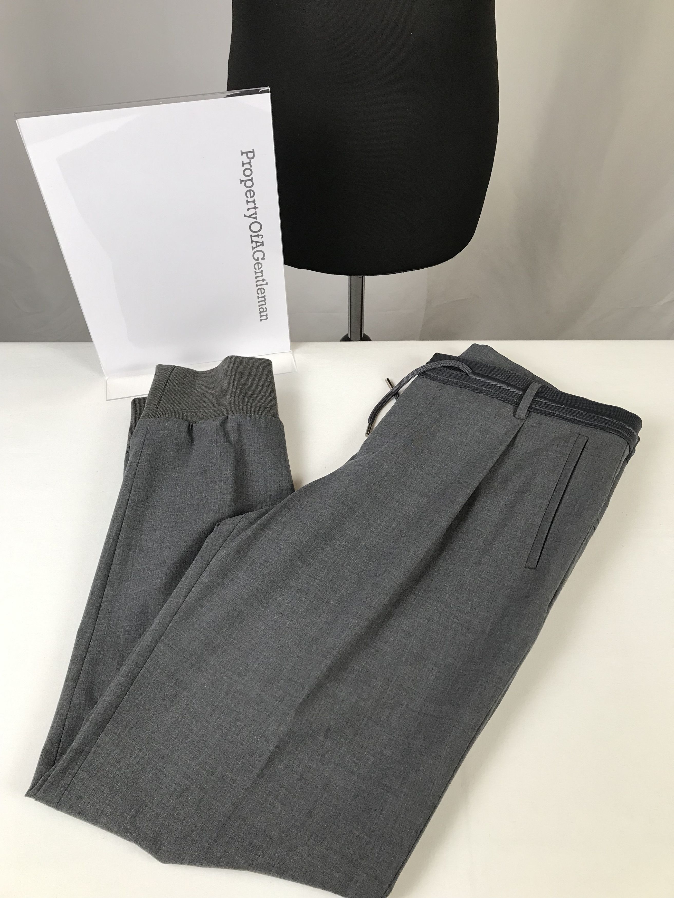 Wooyoungmi Men's Grey Wooyoungmi Smart Trousers Size US 34 / EU 50 - 4 Thumbnail