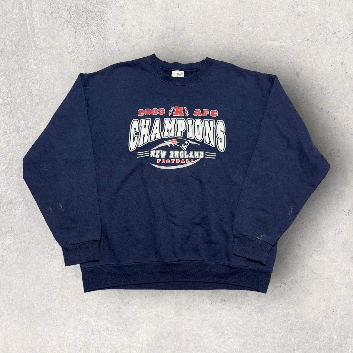 Jerzees × NFL × Vintage Vintage New England Patriots sweatshirt Size US L / EU 52-54 / 3 - 1 Thumbnail
