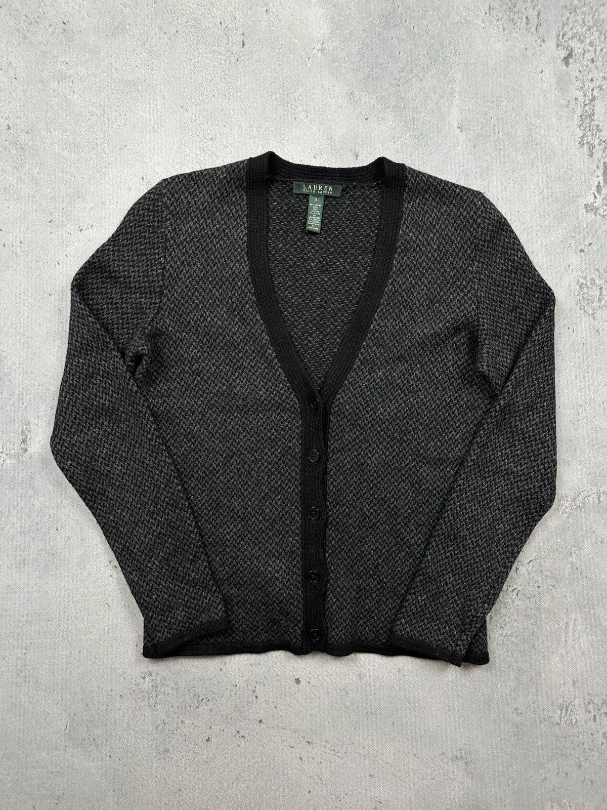 Lauren Ralph Lauren Vintage Lauren Ralph Lauren Wool Blend Cardigan Dark Grey Size S / US 4 / IT 40 - 8 Thumbnail
