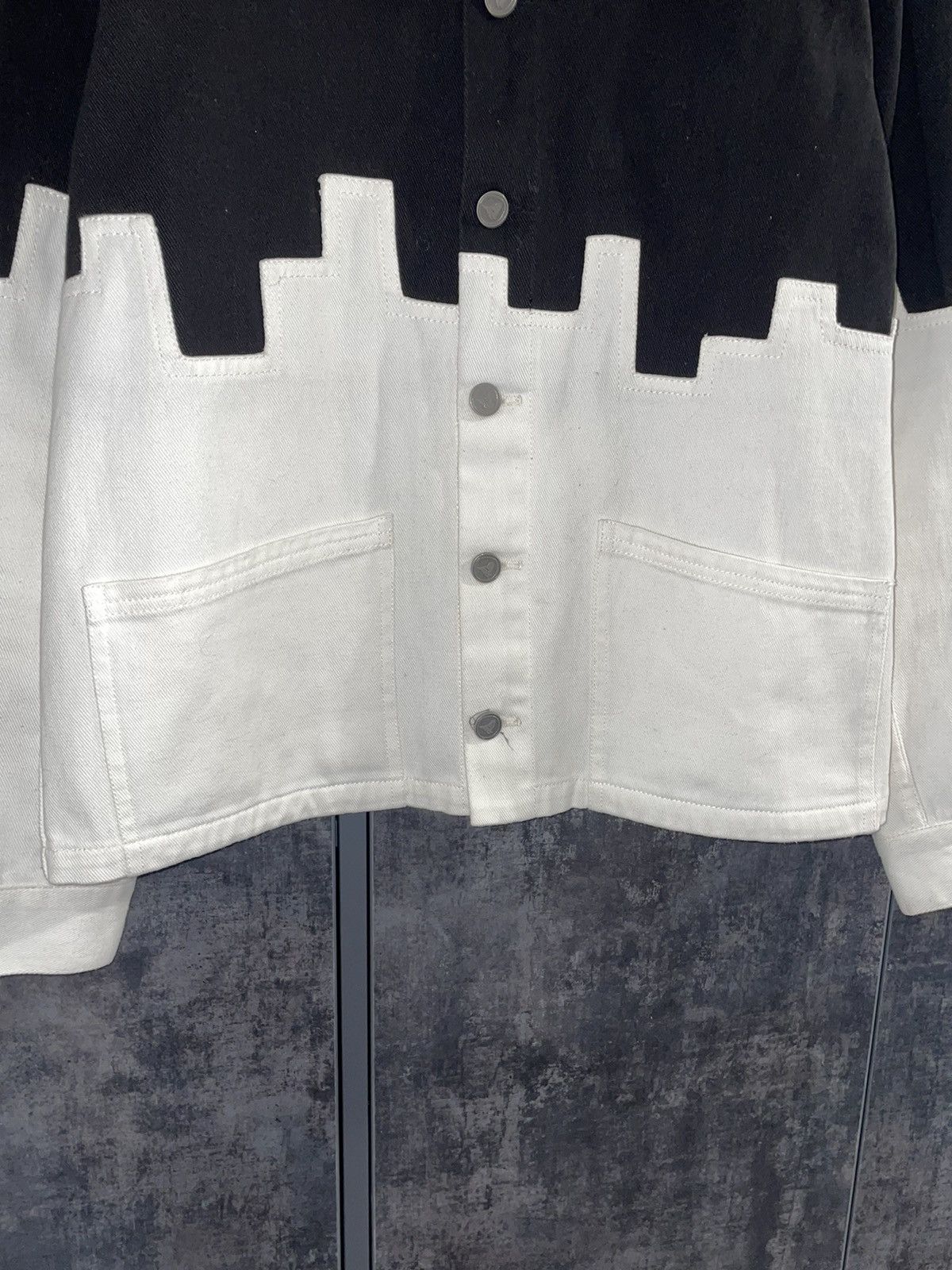 Alice + Olivia Rare Alice + Olivia Two Tone Boxy Jacket YSL Acne Rick Prada Size L / US 10 / IT 46 - 7 Thumbnail