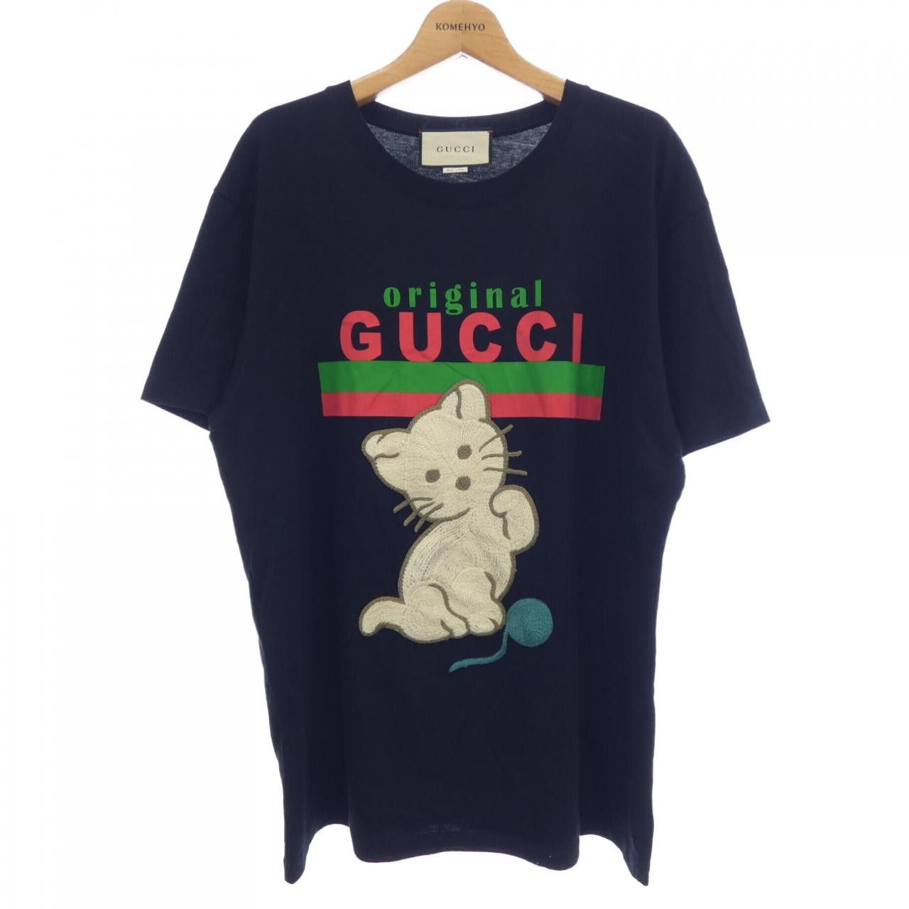 Gucci Gucci Gucci Cotton T Shirt Textile T-Shirts 615044XJCRG DUTY FREE for USA Size ONE SIZE - 1 Thumbnail