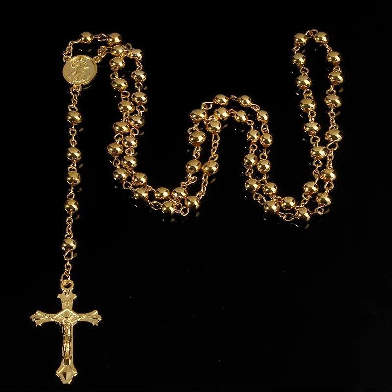 Japanese Brand Saint Benedict Rosary Necklace Chain Catholic Jesus Size ONE SIZE - 1 Thumbnail