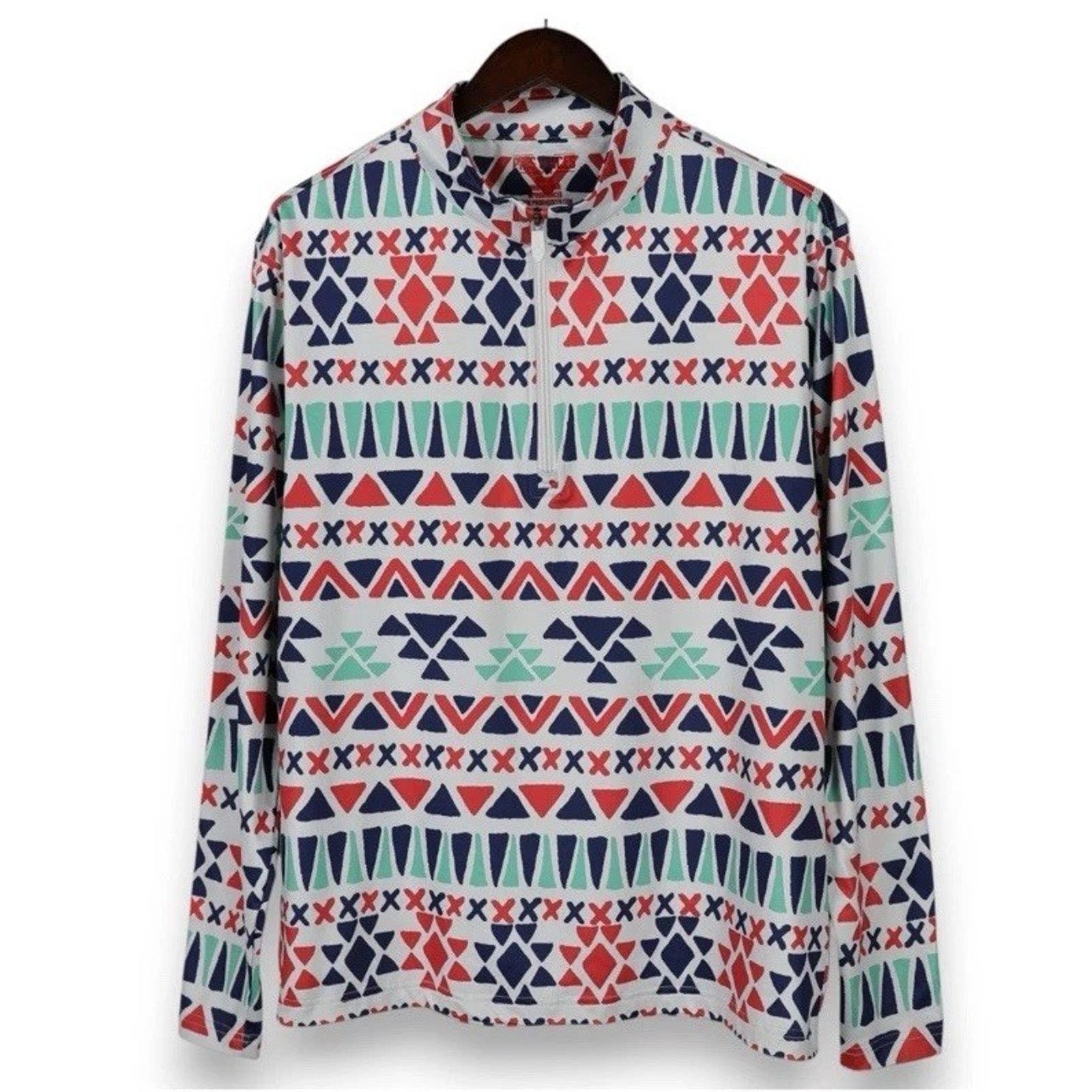 The Unbranded Brand Pins and Aces Golf Aztec Pullover 2.0 Mens Medium Size US M / EU 48-50 / 2 - 1 Thumbnail