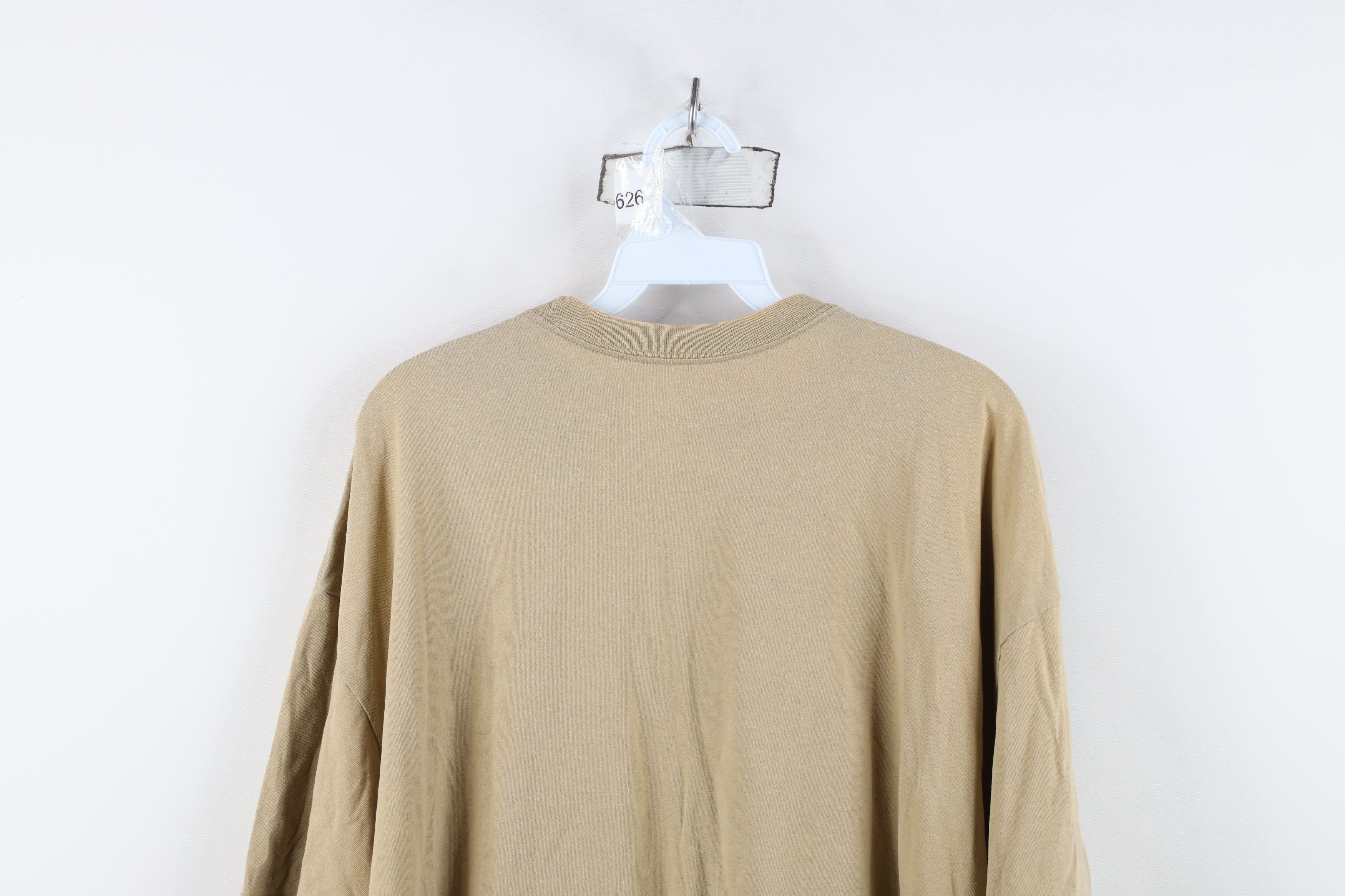Nike Vintage Y2K Nike Travis Scott Mini Swoosh T-Shirt Sand Brown Size US XXL / EU 58 / 5 - 12 Thumbnail