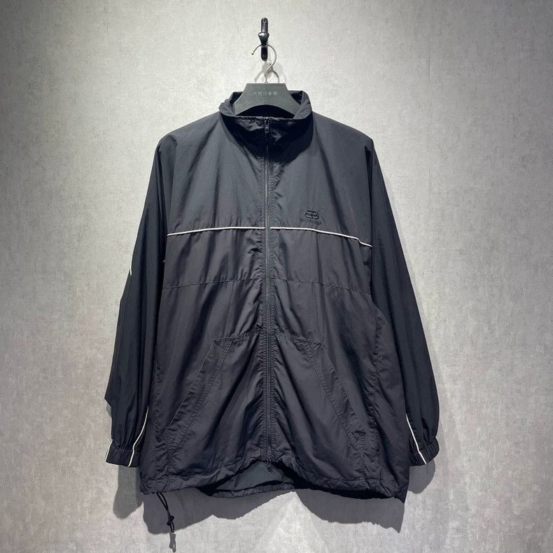 Balenciaga Embroidered buckle logo windbreaker