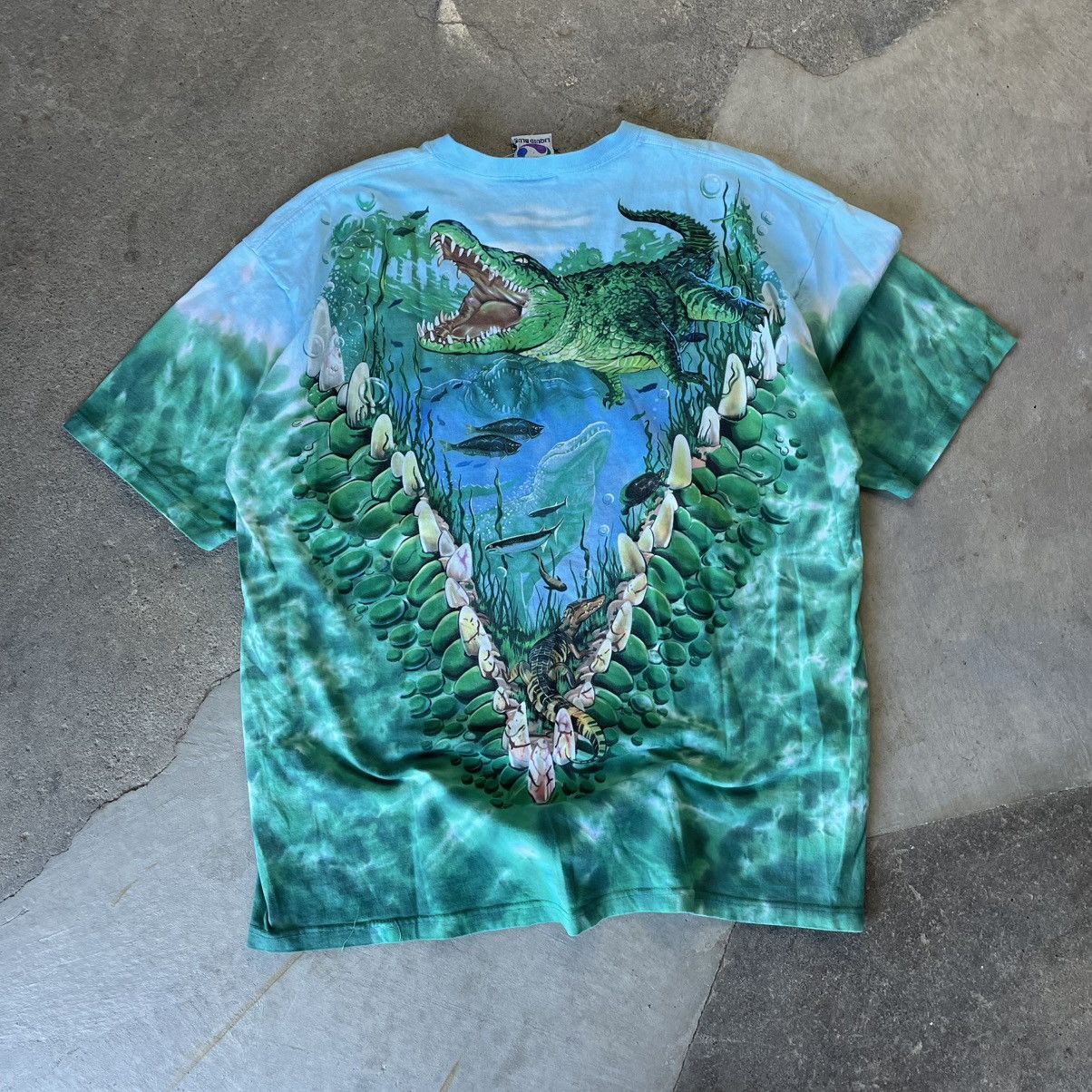 Liquid Blue Liquid Blue Vintage 90s All Over Print Alligator Crocid Size US XL / EU 56 / 4 - 3 Thumbnail