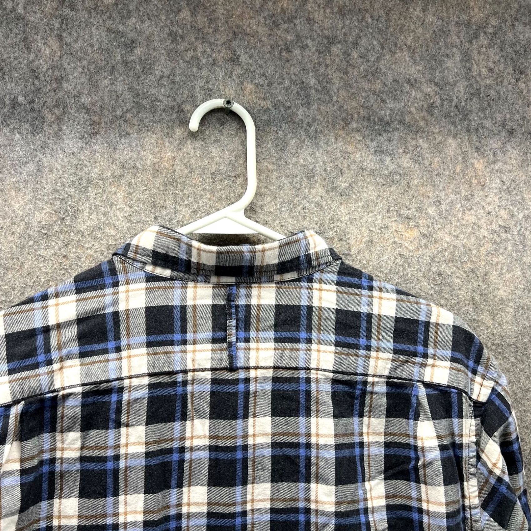 Banana Republic VINTAGE Banana Republic Shirt Men L Blue Button-Down Luxe Flannel Slim Fit Plaid Casual Workwear Size US L / EU 52-54 / 3 - 2 Thumbnail