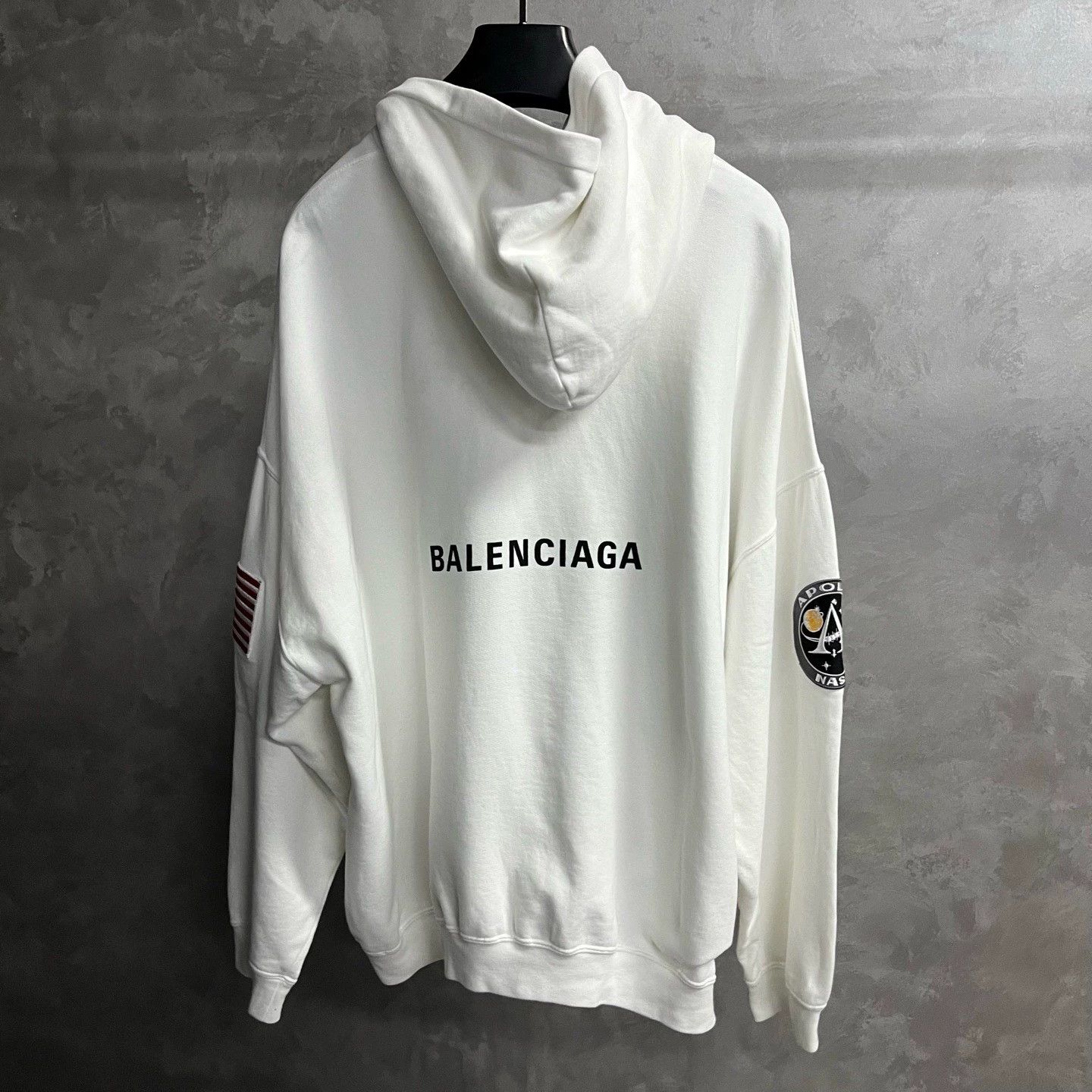 Balenciaga balenciaga white logo hoodie with tag Size US XS / EU 42 / 0 - 5 Thumbnail