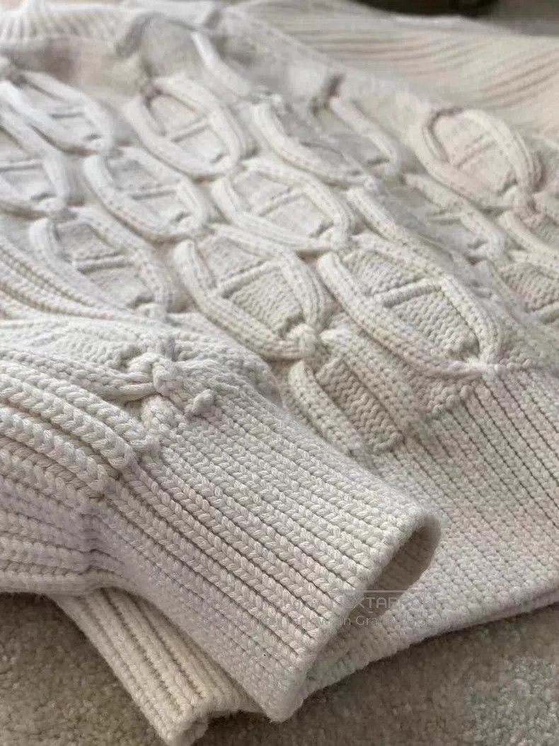 Hermes Hermes Women's Knit Crewneck Sweater Size XXS / US 00 / IT 34 - 8 Thumbnail