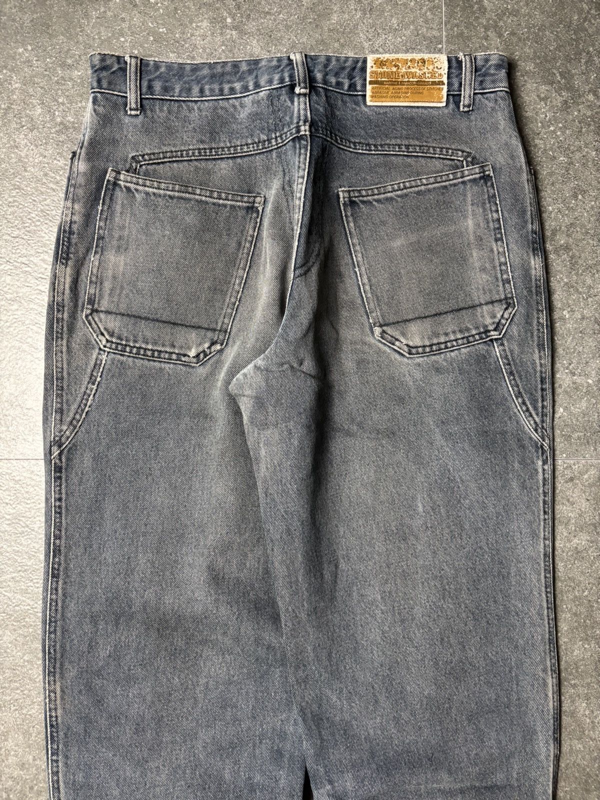 Marithe + Francois Girbaud 2000s Marithe Francois Girbaud Stone Washed Dirty Jeans Size US 30 / EU 46 - 13 Thumbnail