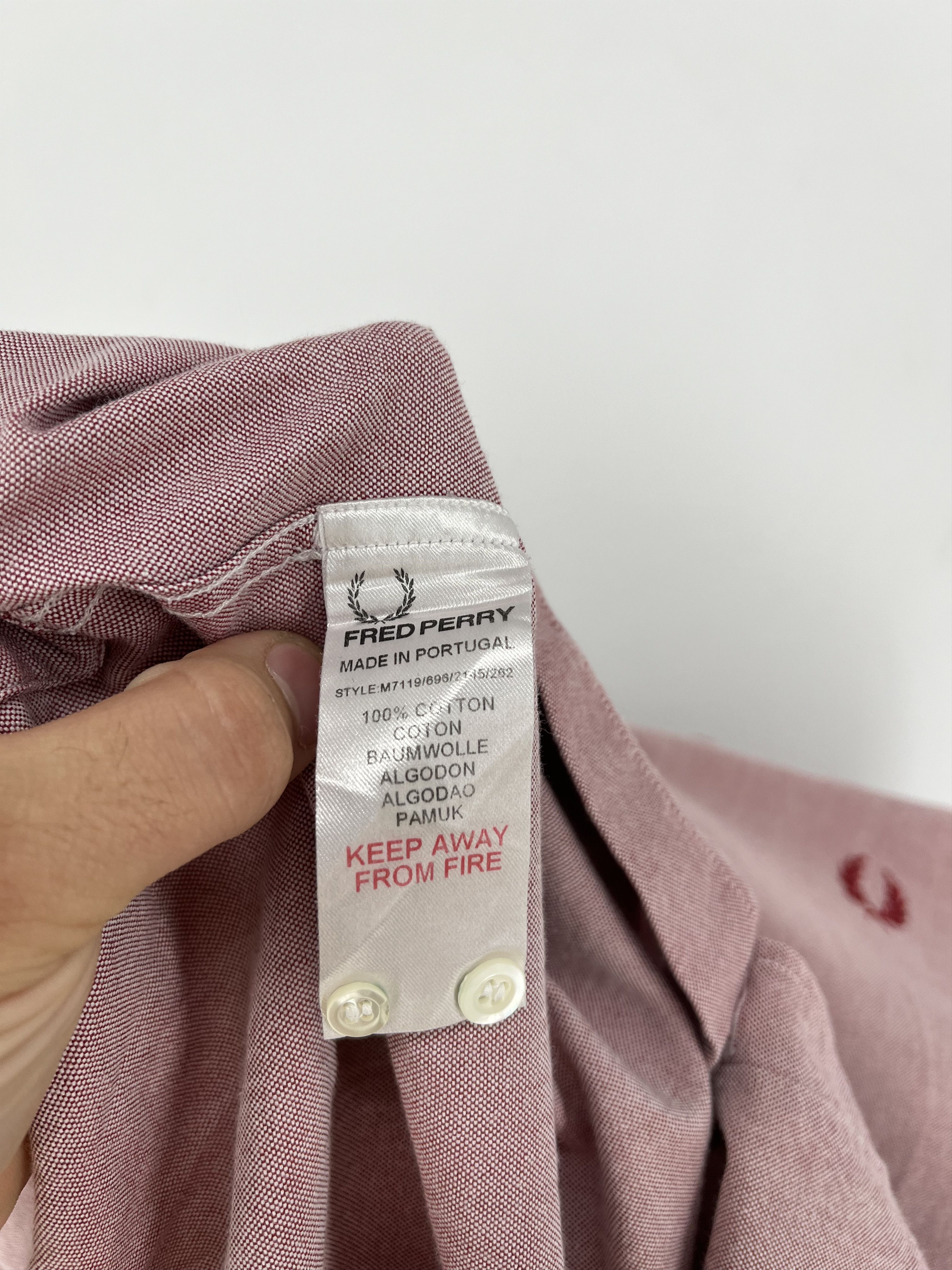 Fred Perry × Vintage Vintage Men’s Fred Perry Button Up Shirt Streetwear Casual Size US S / EU 44-46 / 1 - 9 Thumbnail