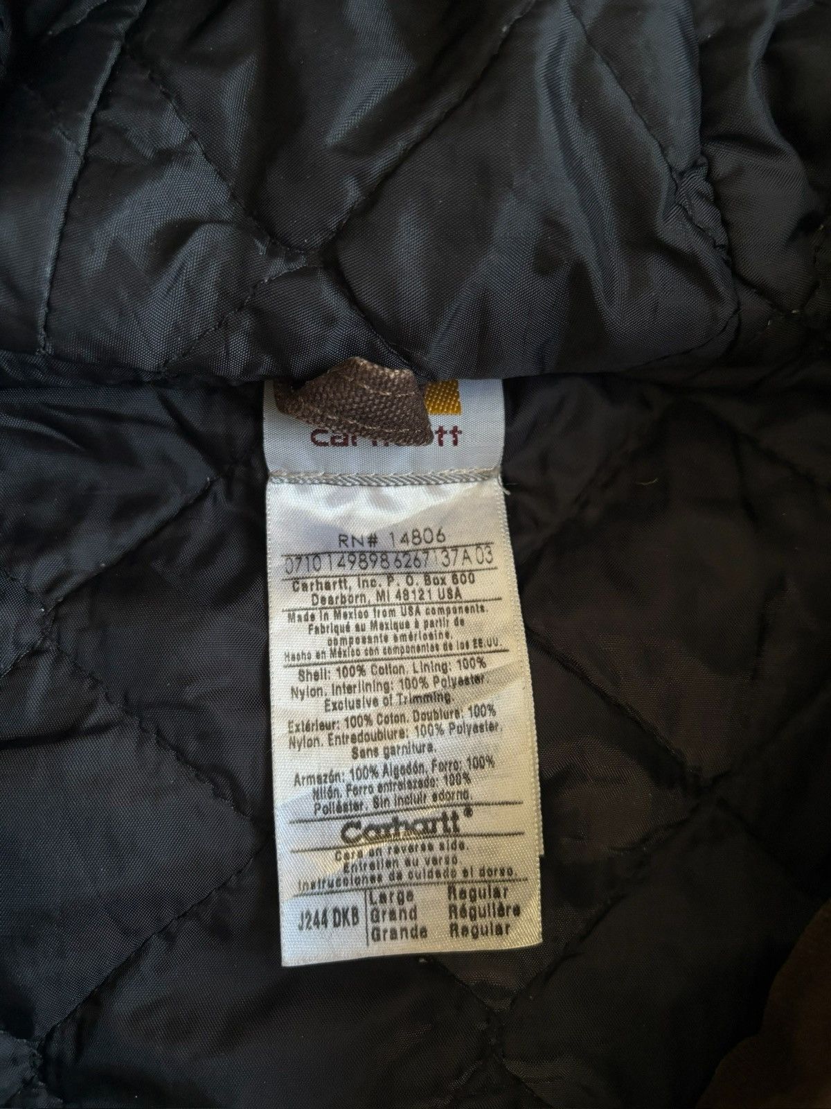 Carhartt CARHARTT J244 DKB ACTIVE JACKET Size US L / EU 52-54 / 3 - 7 Thumbnail