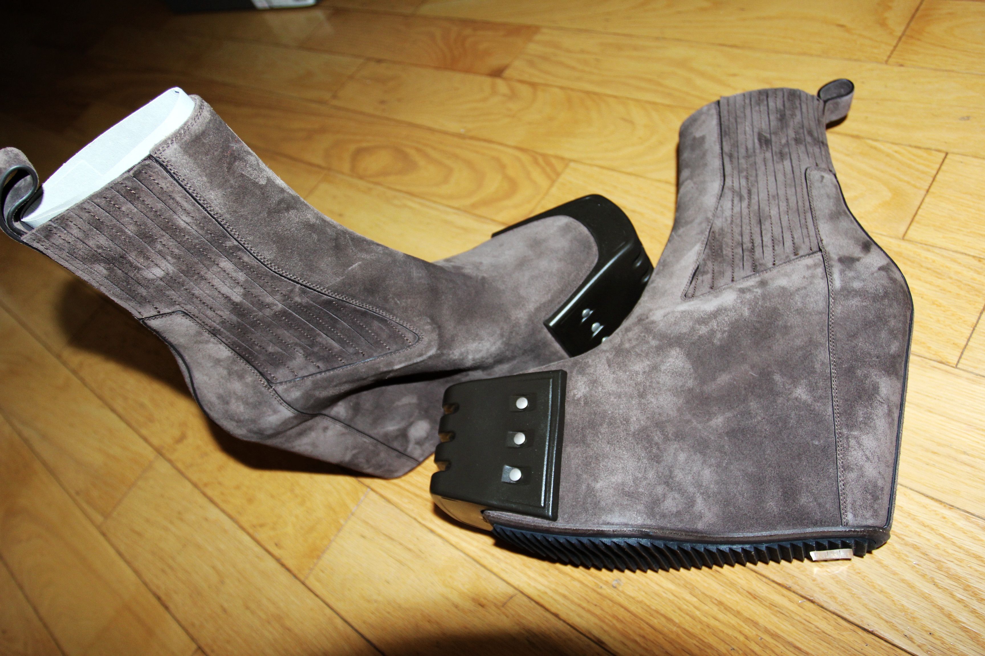 Rick Owens BNWT AW25 RICK OWENS "CONCORDIANS" GRILLED WEDGE BEATLE 38 Size US 8 / IT 38 - 6 Thumbnail