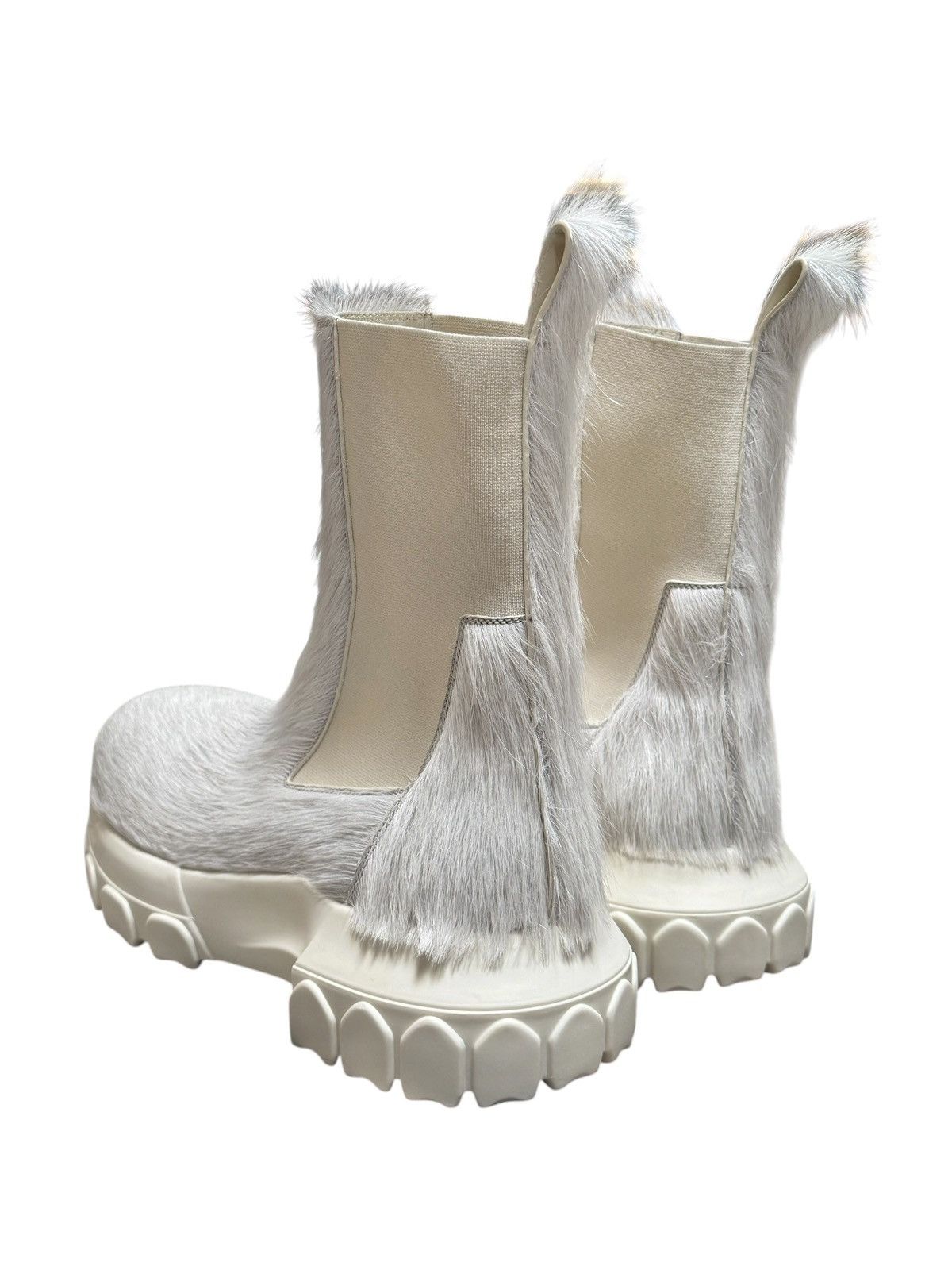 Rick Owens Rick Owens Beatle Bozo Tractor Calf Hair Chelsea Boots Size US 8 / EU 41 - 3 Thumbnail