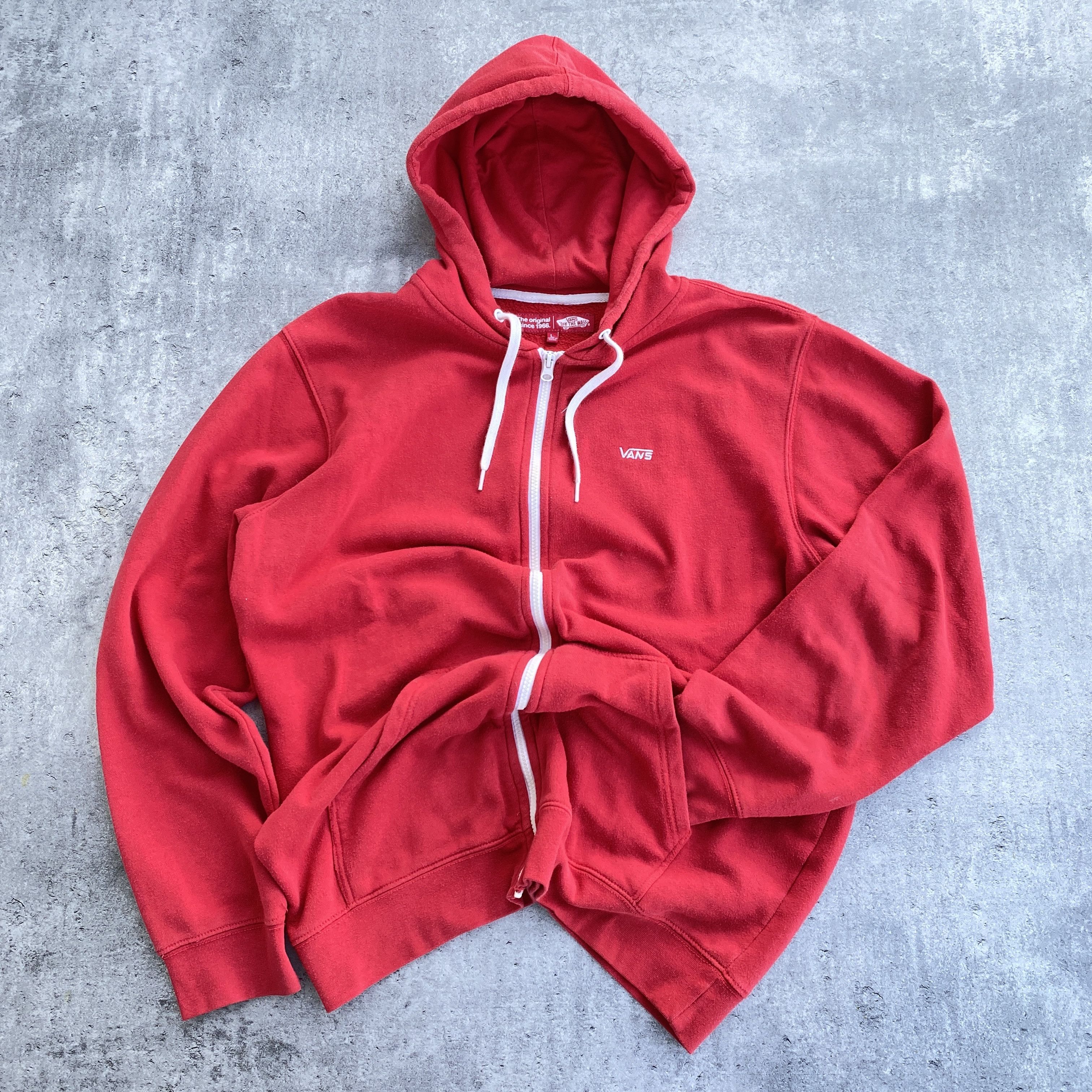 Vans Vans red boxy baggy zip-up hoodie - L Size US L / EU 52-54 / 3 - 1 Thumbnail