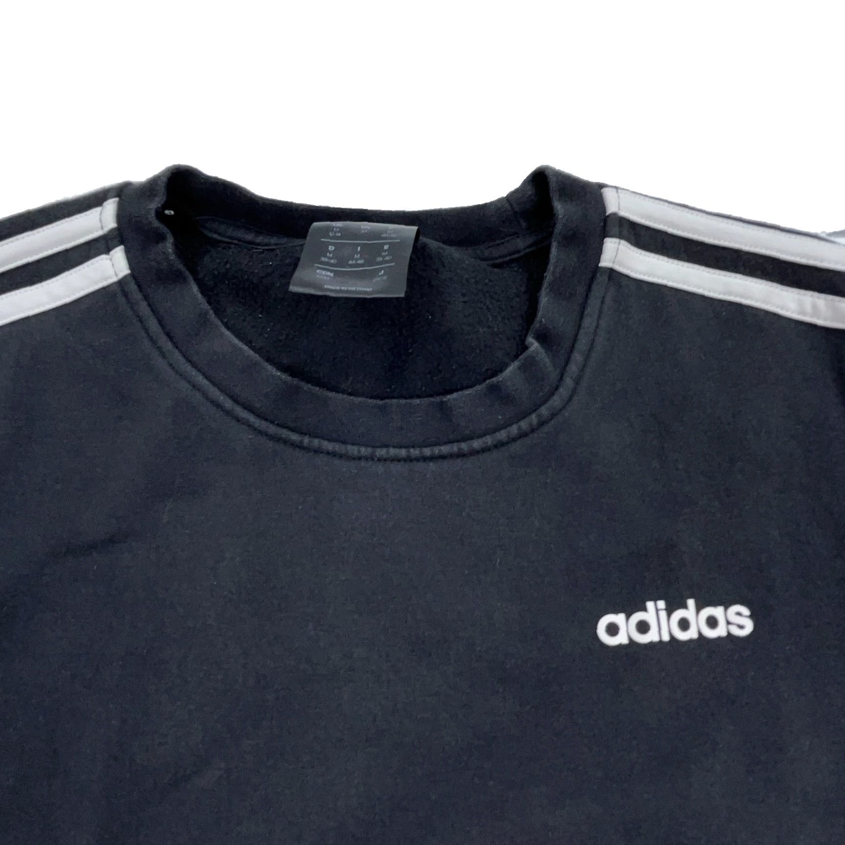 Adidas ADIDAS Sweatshirt Cotton-Blend Black Women Medium Pullover Crew Neck Logo Knit Modern Sportswear Casual Activewear 90s-Logo Mens Womens? Size M / US 6-8 / IT 42-44 - 3 Thumbnail